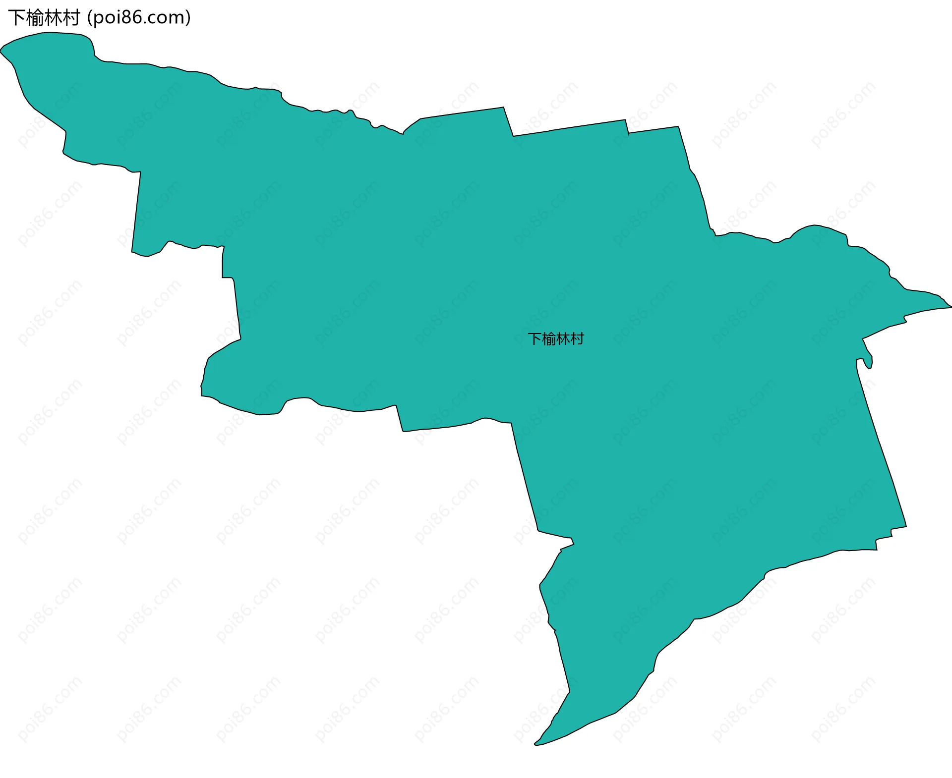 下榆林村边界地图