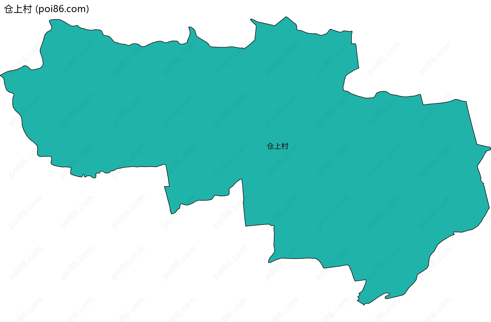 仓上村边界地图