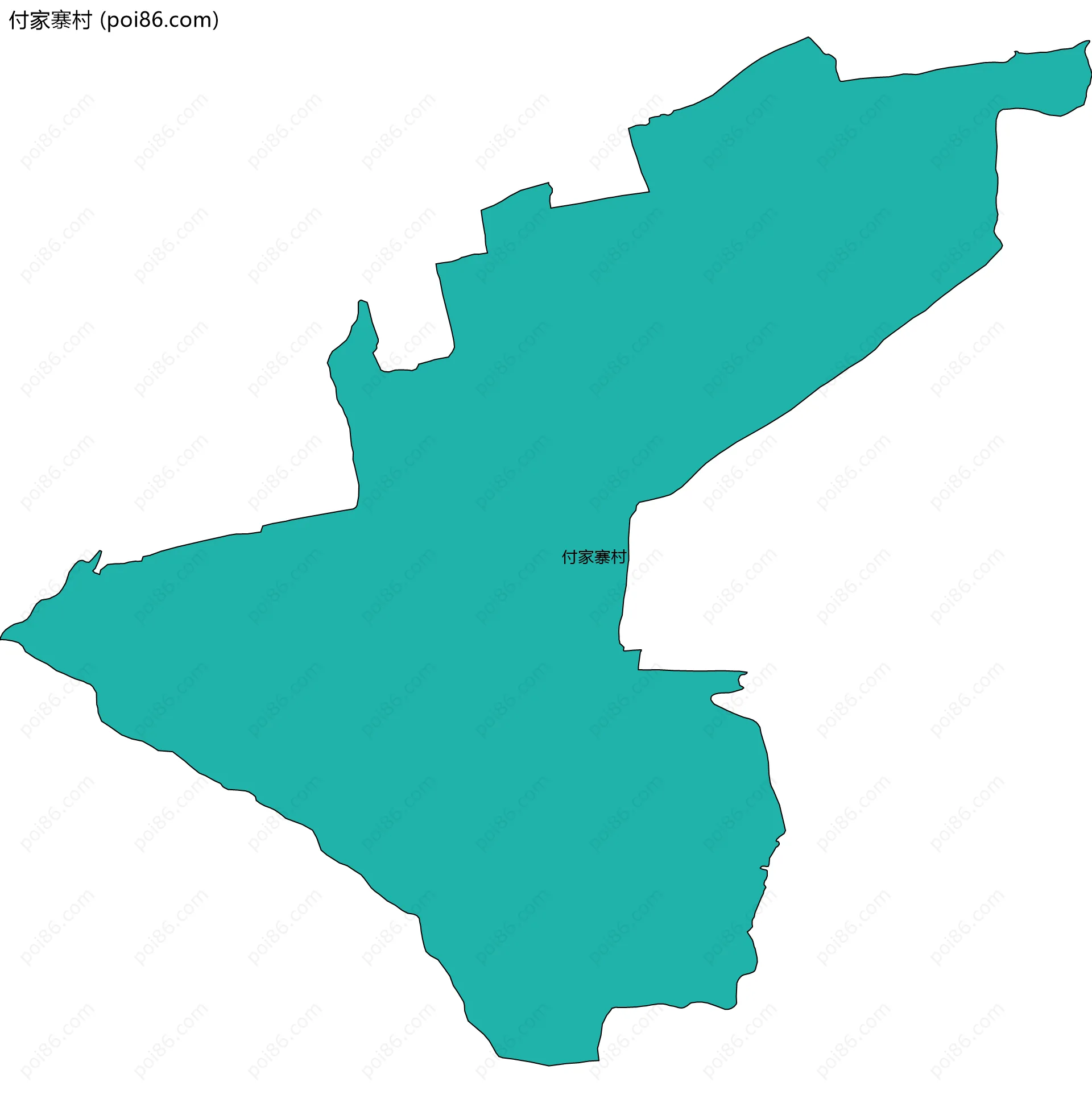 付家寨村边界地图