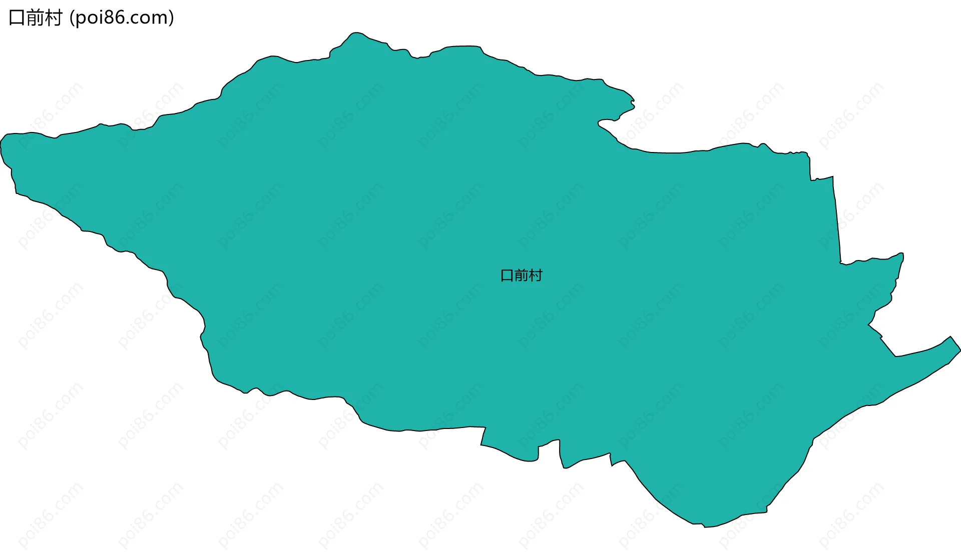 口前村边界地图