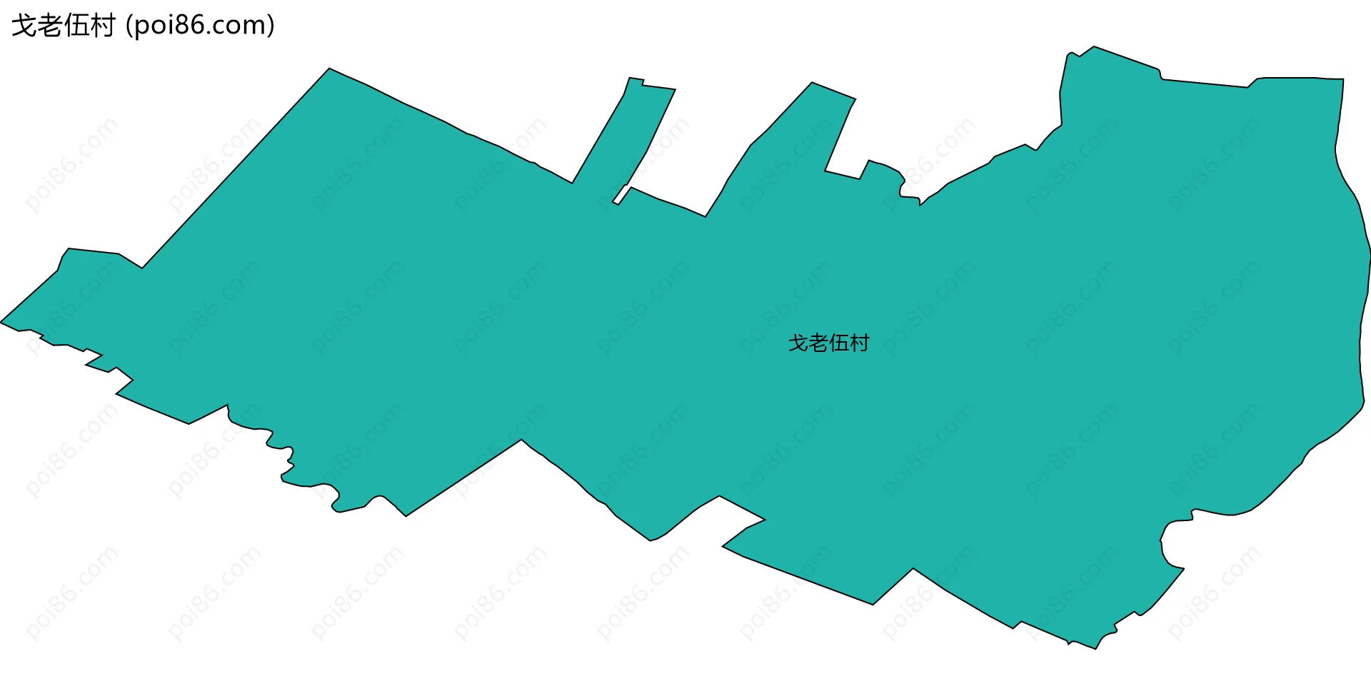 戈老伍村边界地图