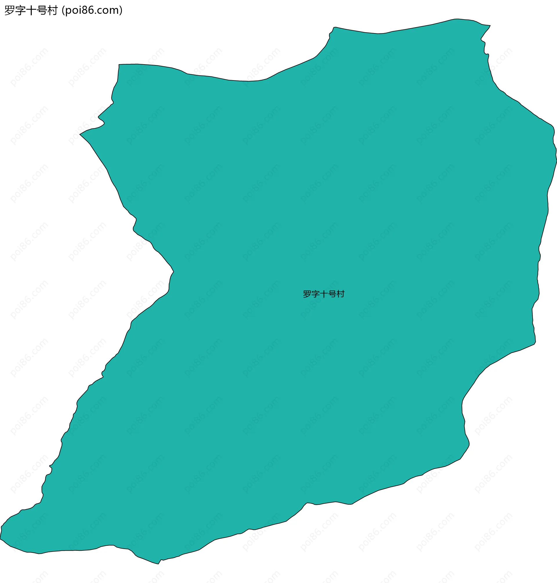 罗字十号村边界地图
