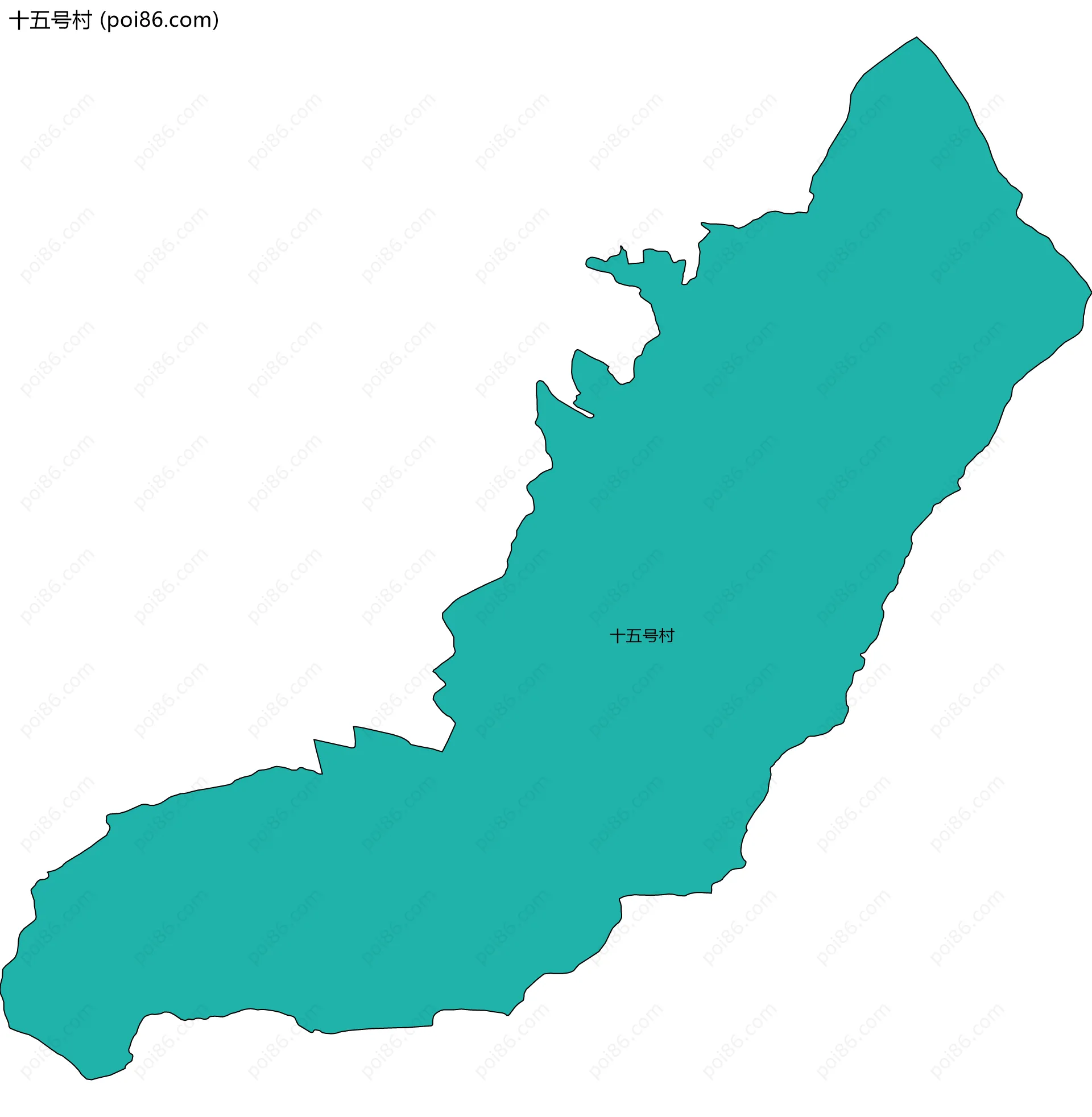 十五号村边界地图