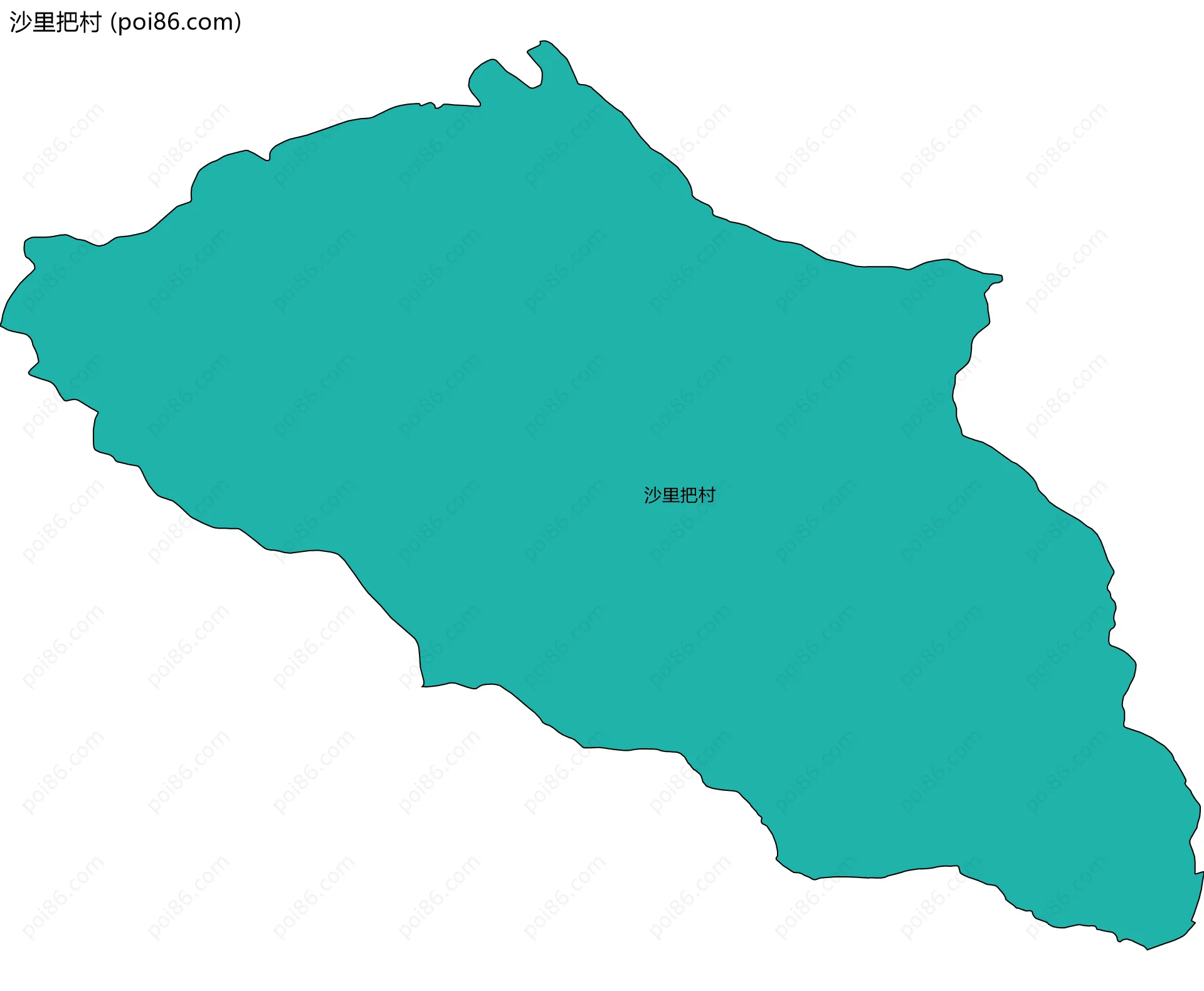 沙里把村边界地图