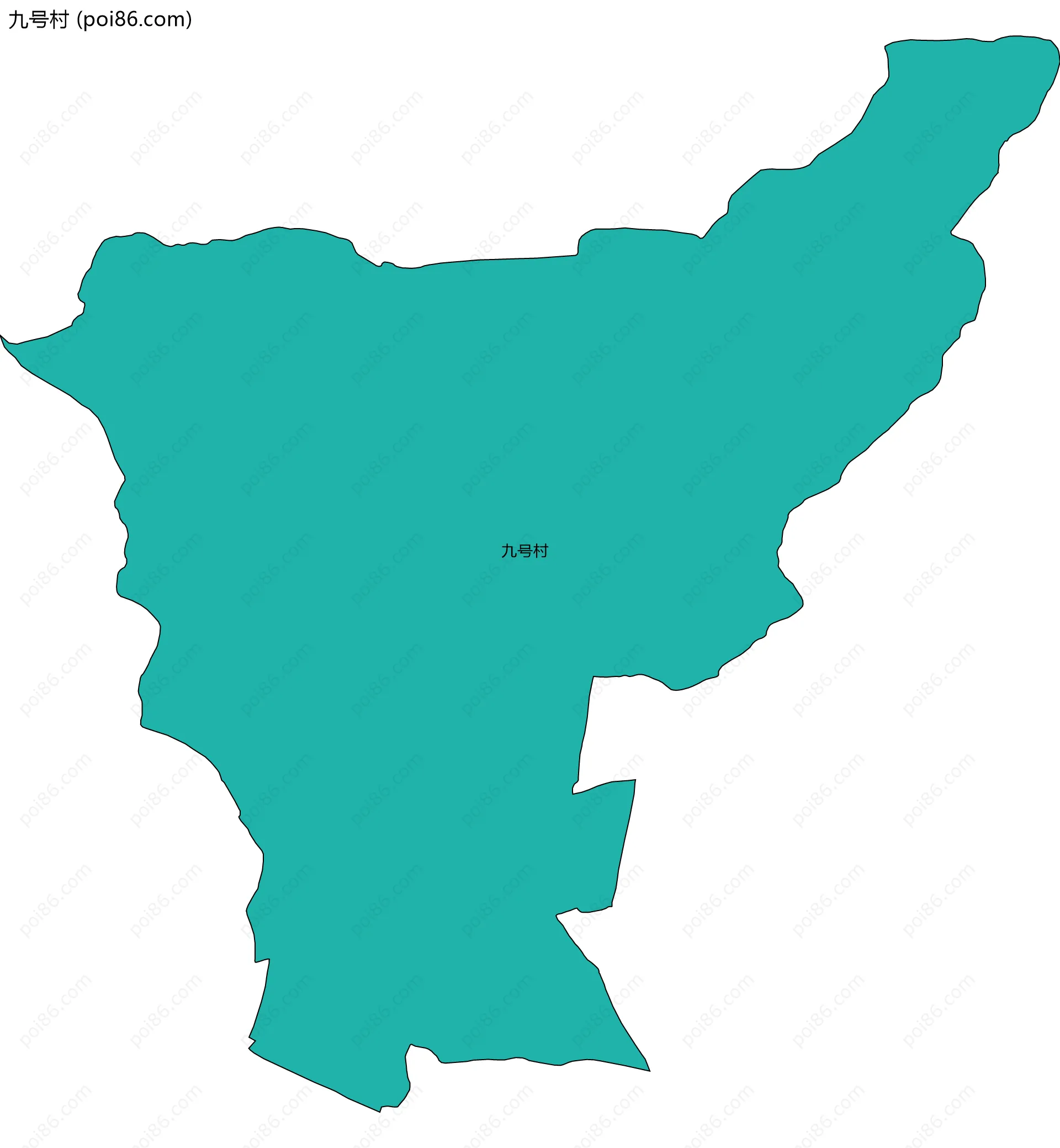 九号村边界地图