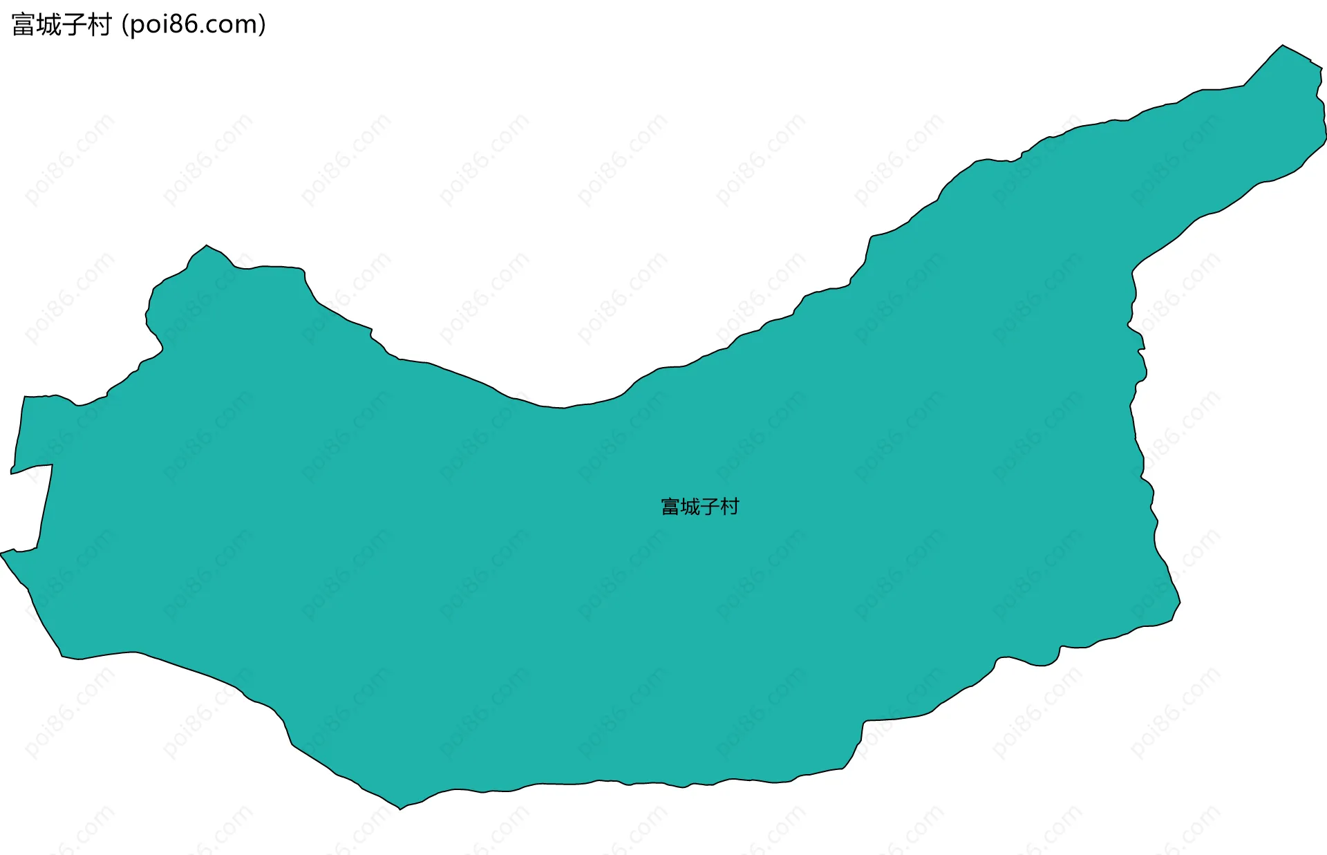 富城子村边界地图