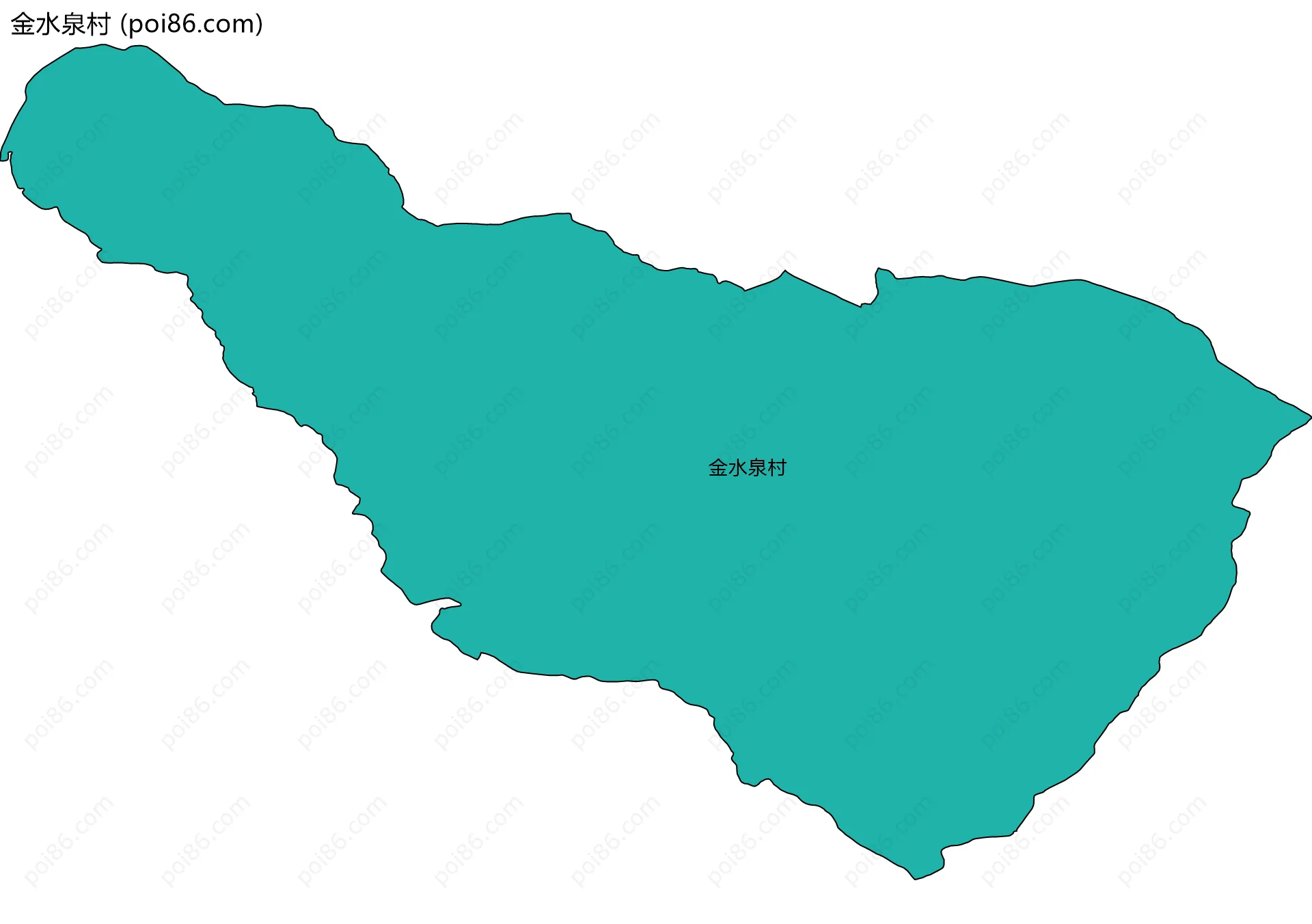 金水泉村边界地图