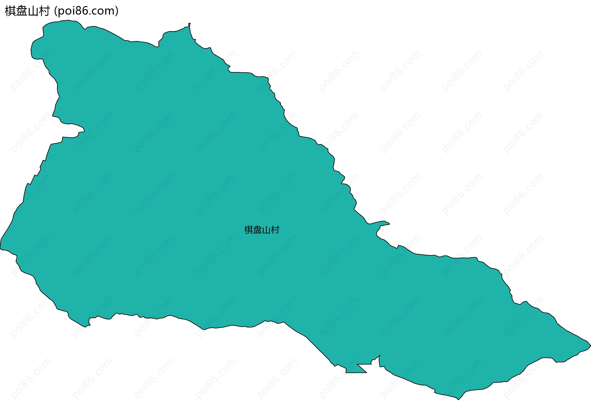 棋盘山村边界地图