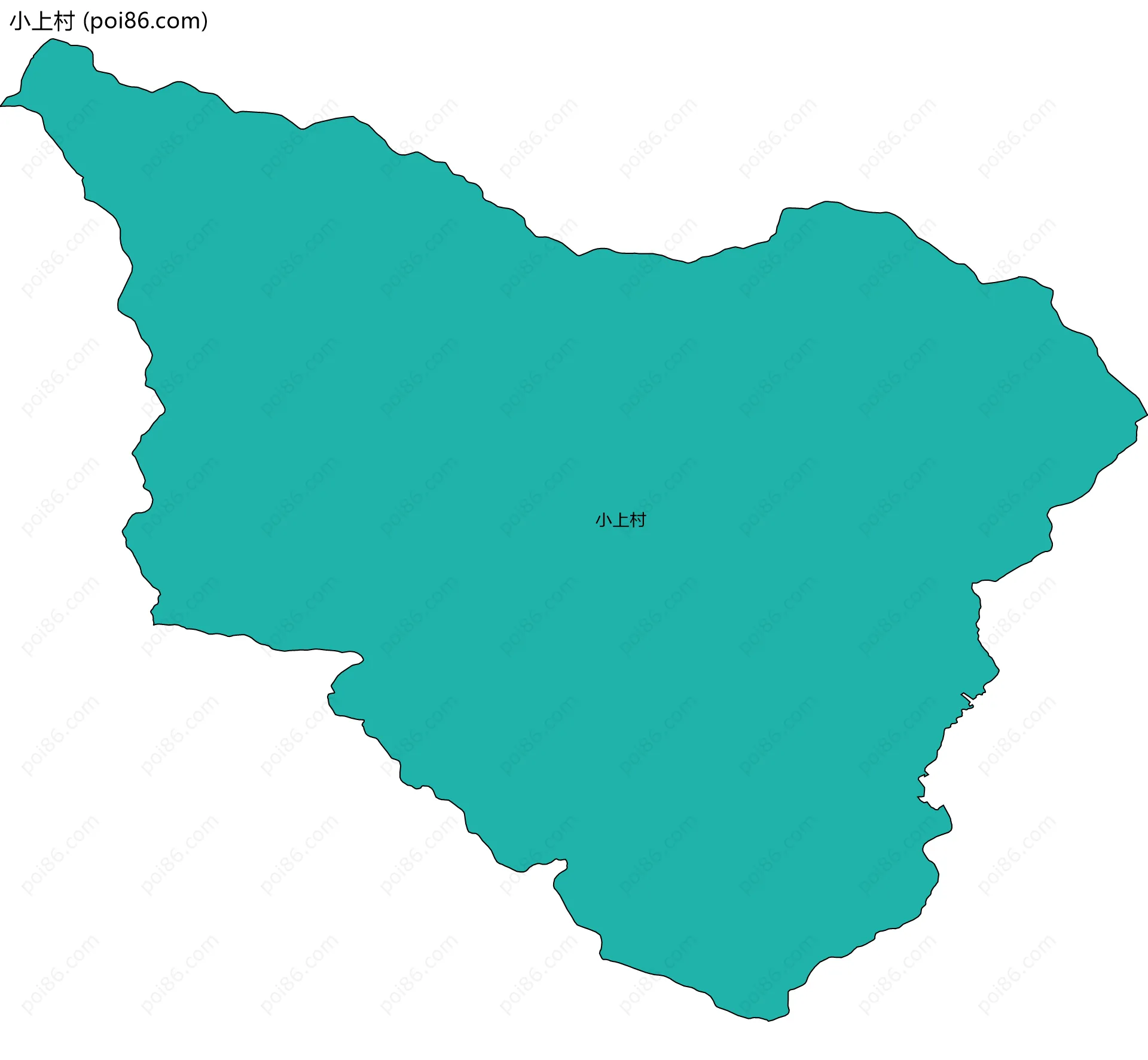 小上村边界地图