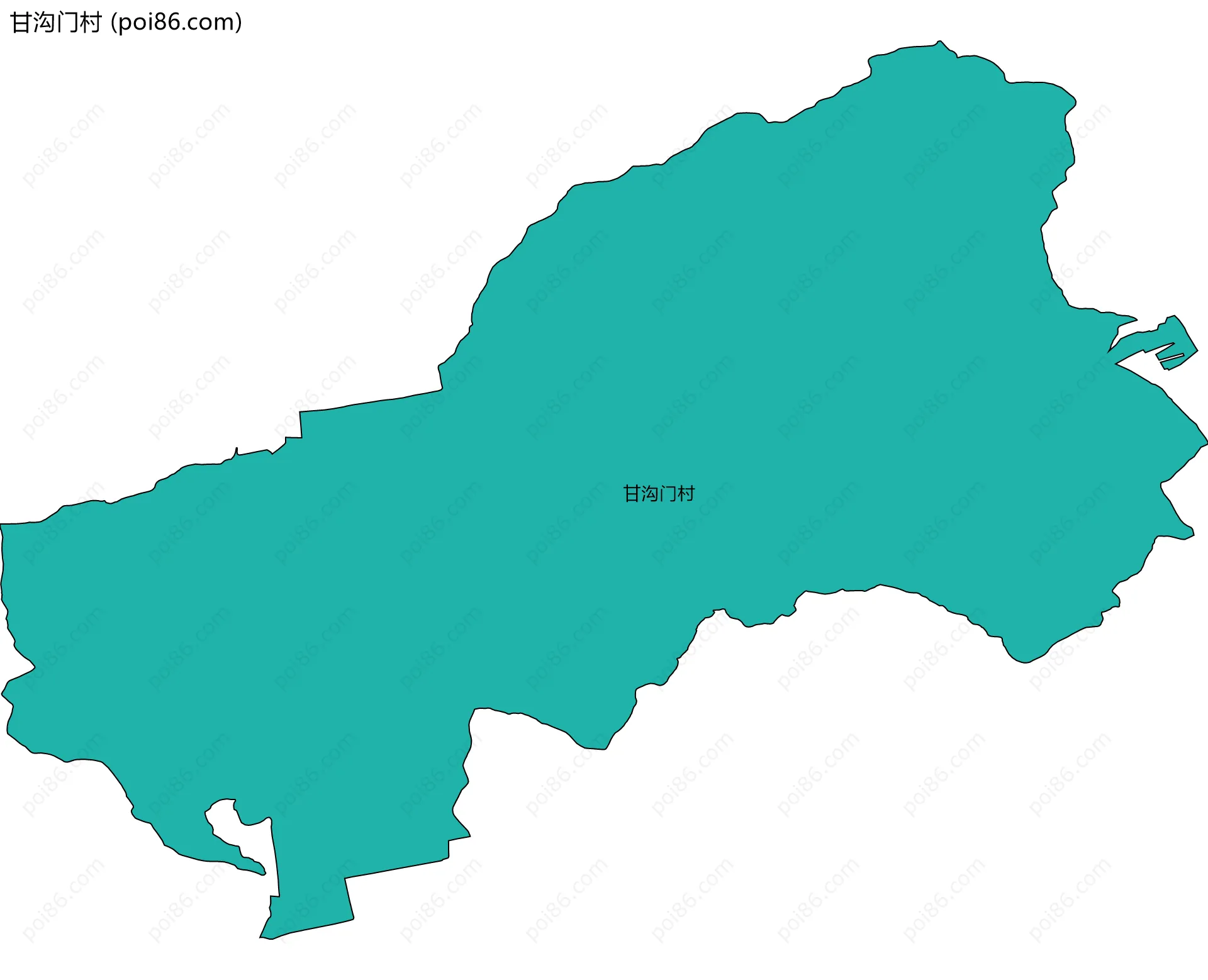 甘沟门村边界地图