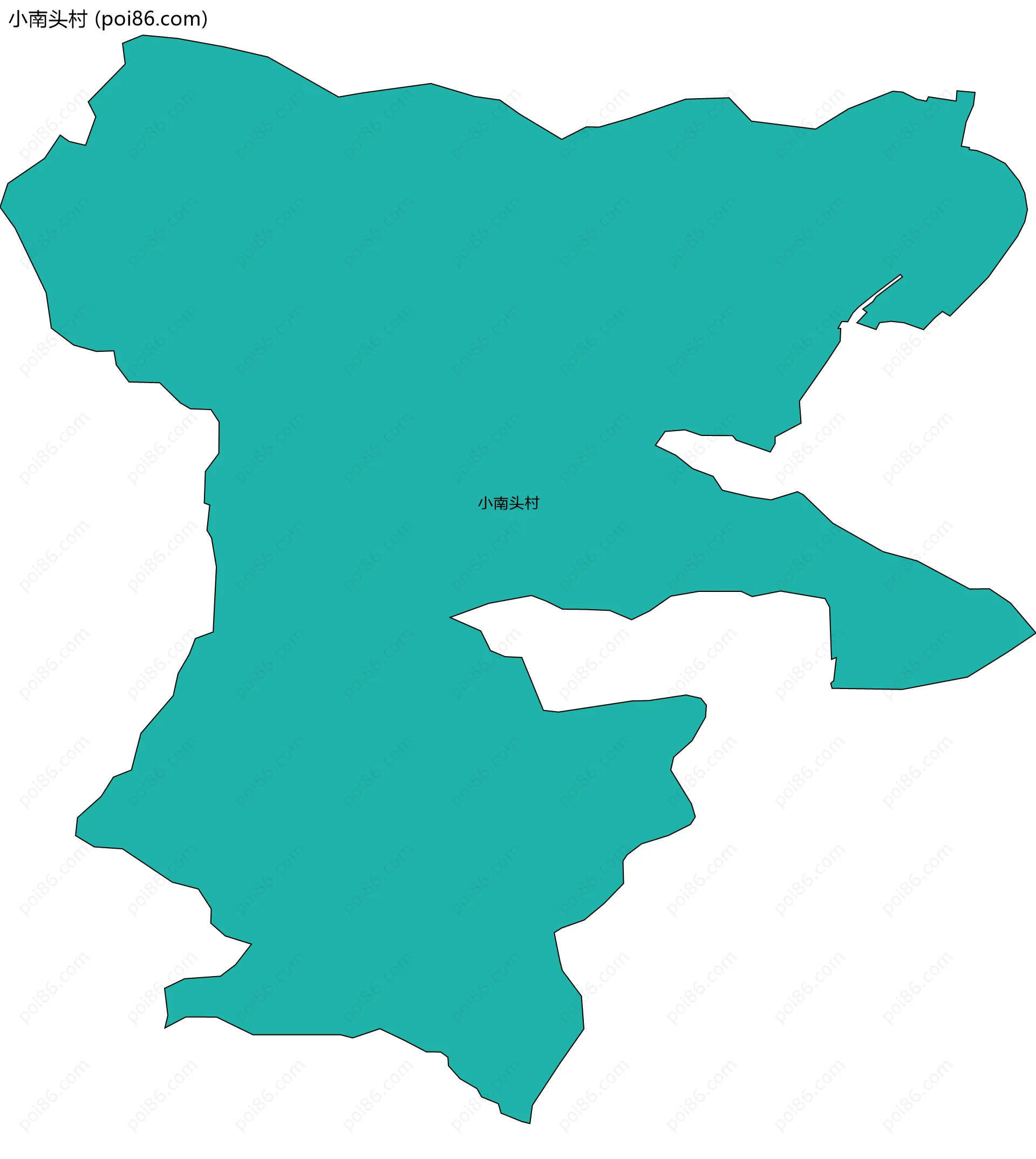 小南头村边界地图