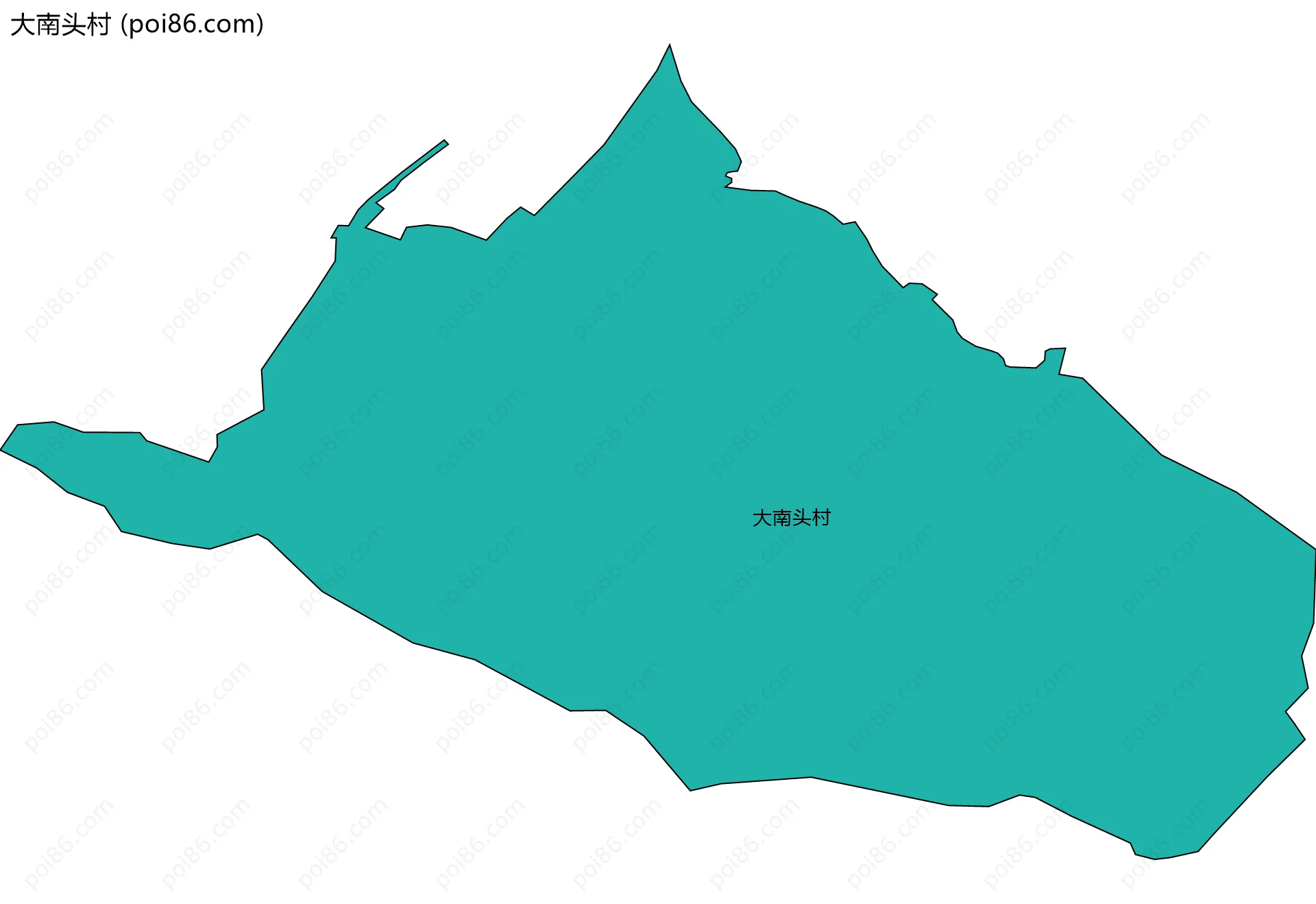 大南头村边界地图