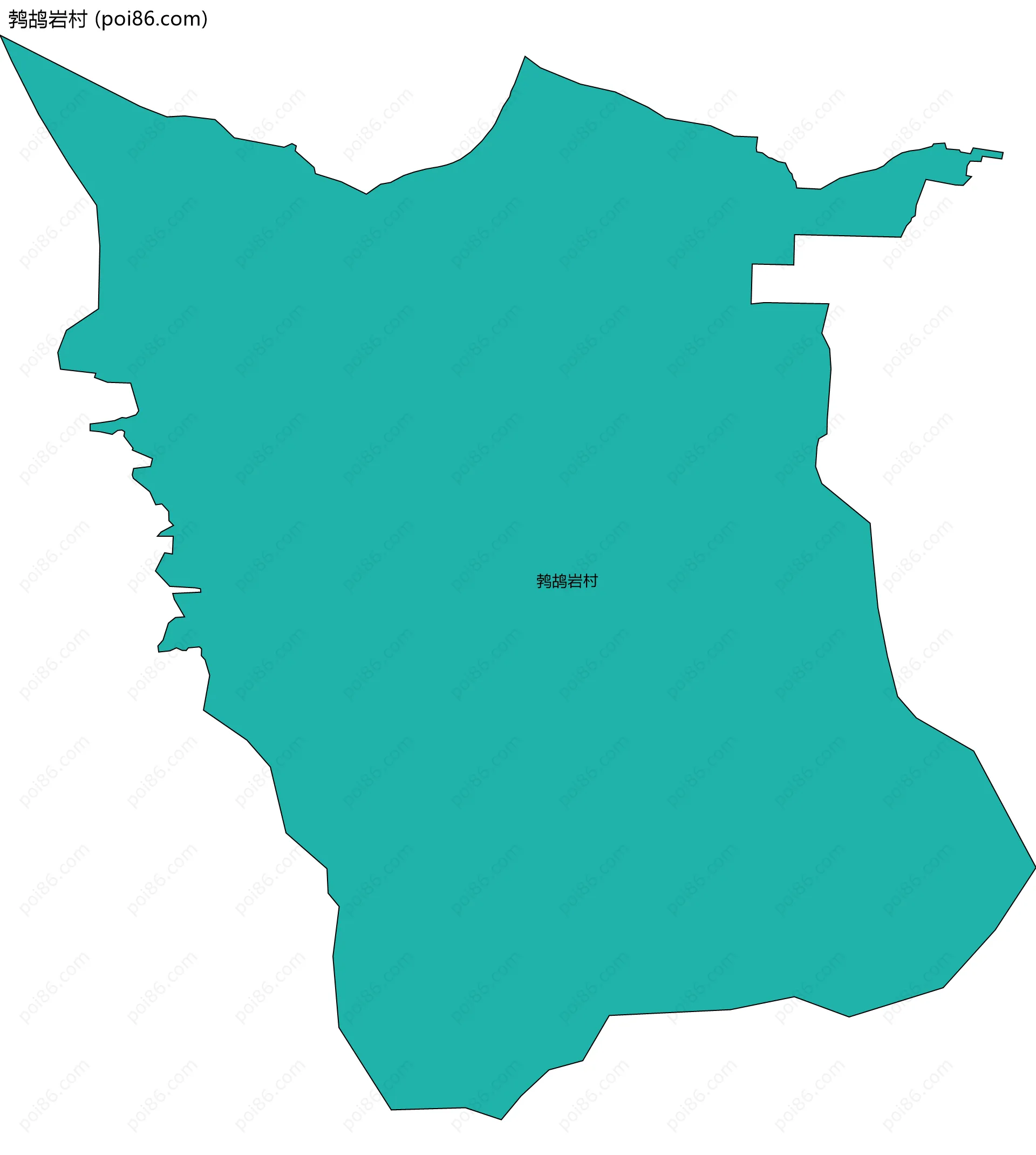 鹁鸪岩村边界地图