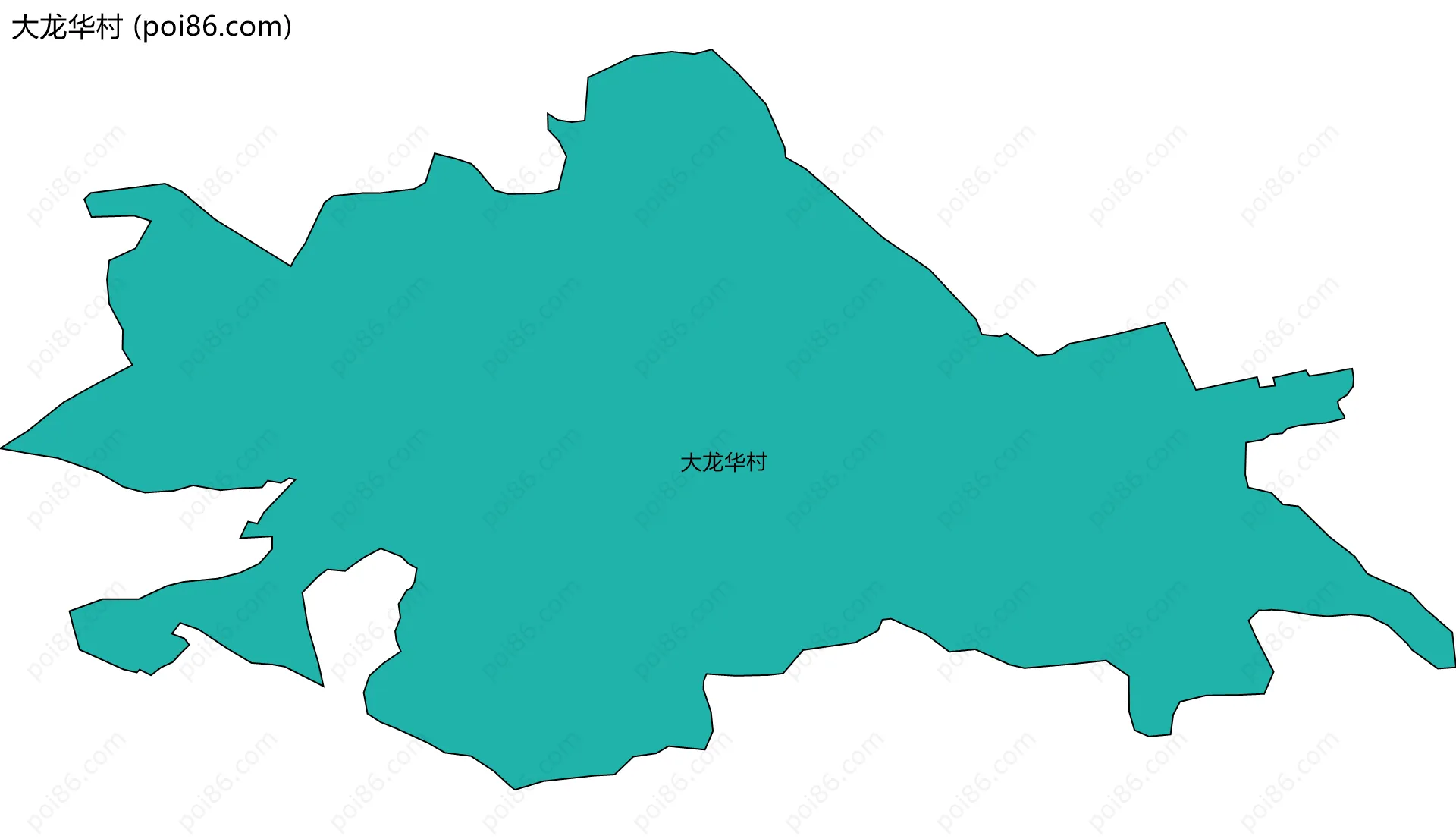 大龙华村边界地图