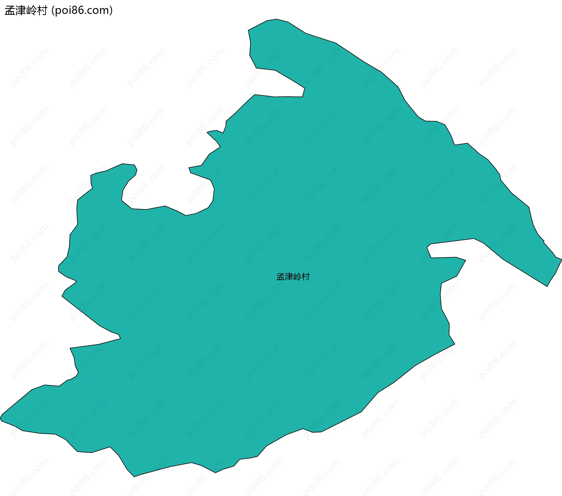 孟津岭村边界地图