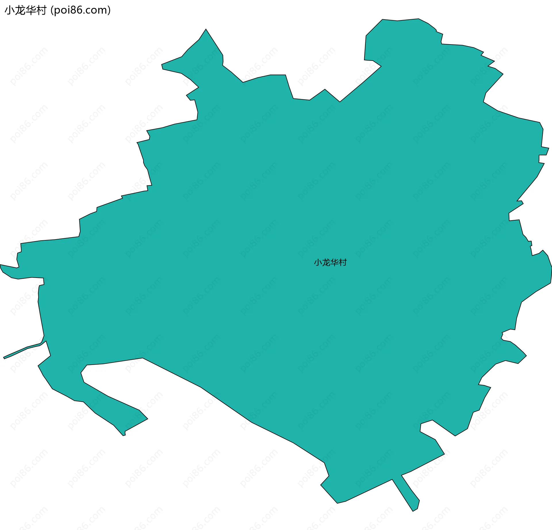 小龙华村边界地图