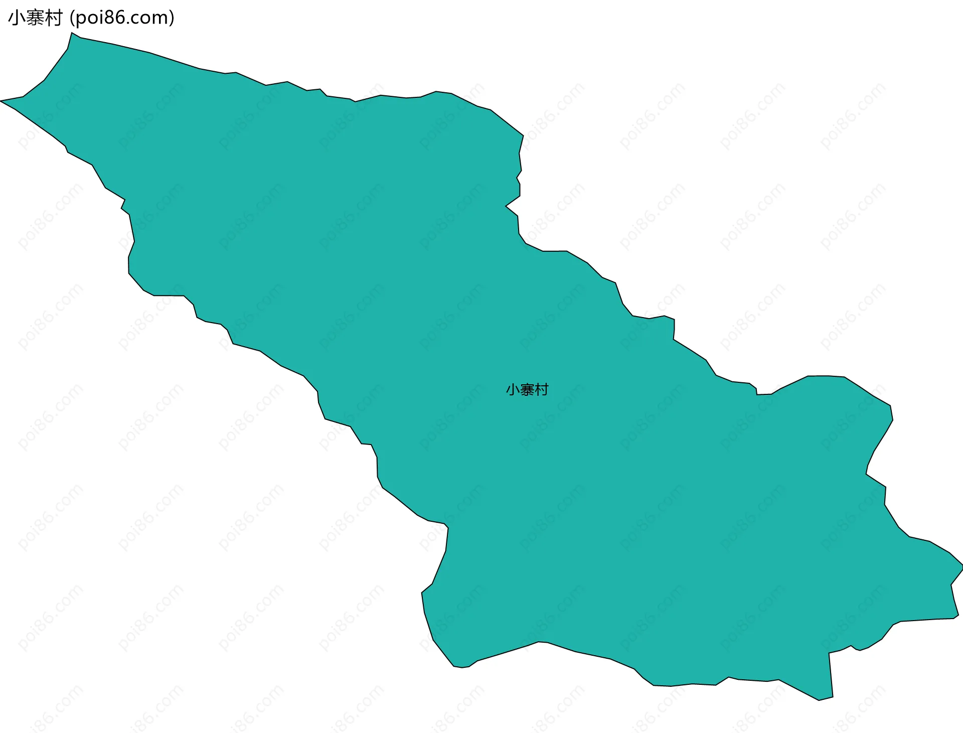 小寨村边界地图