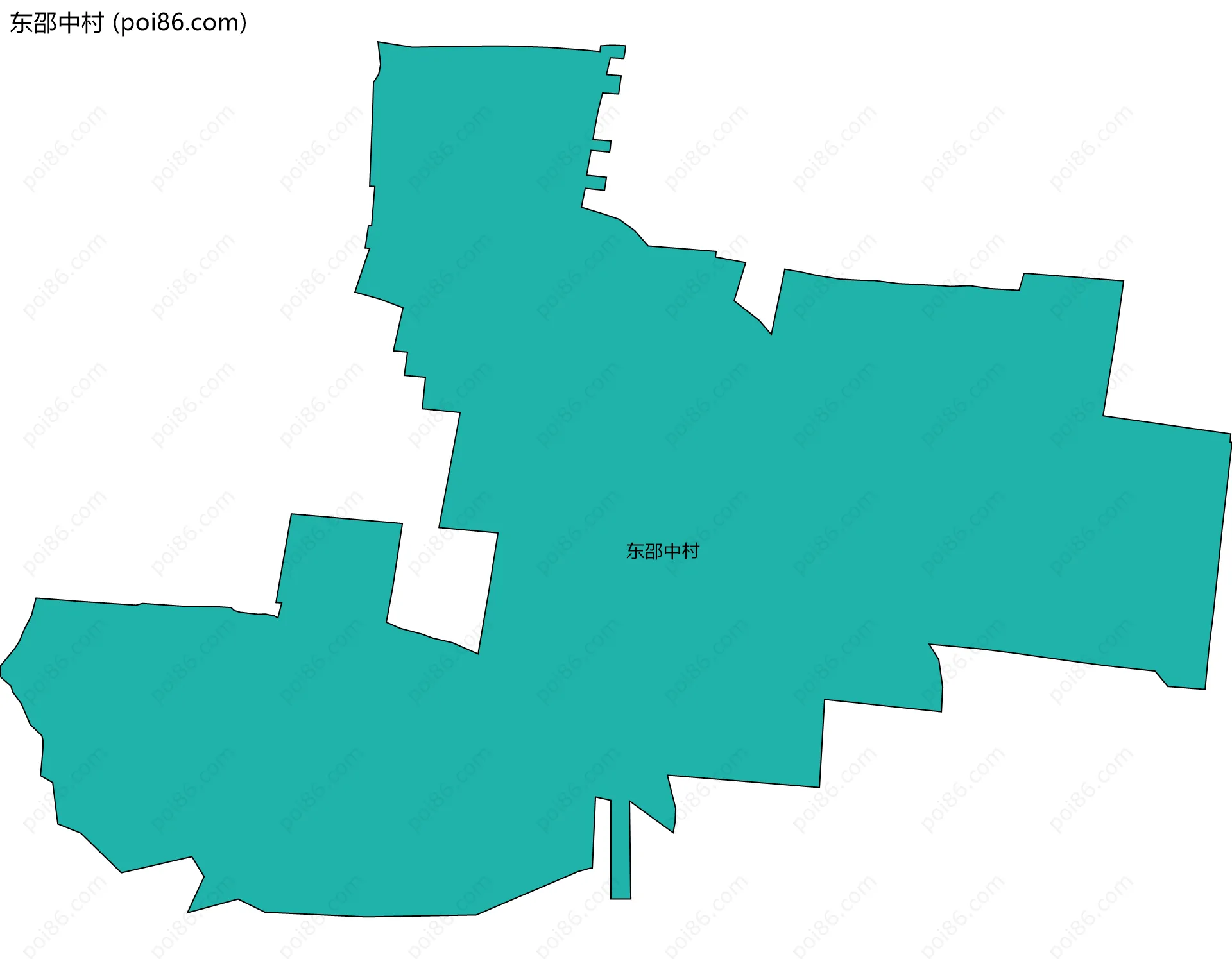 东邵中村边界地图