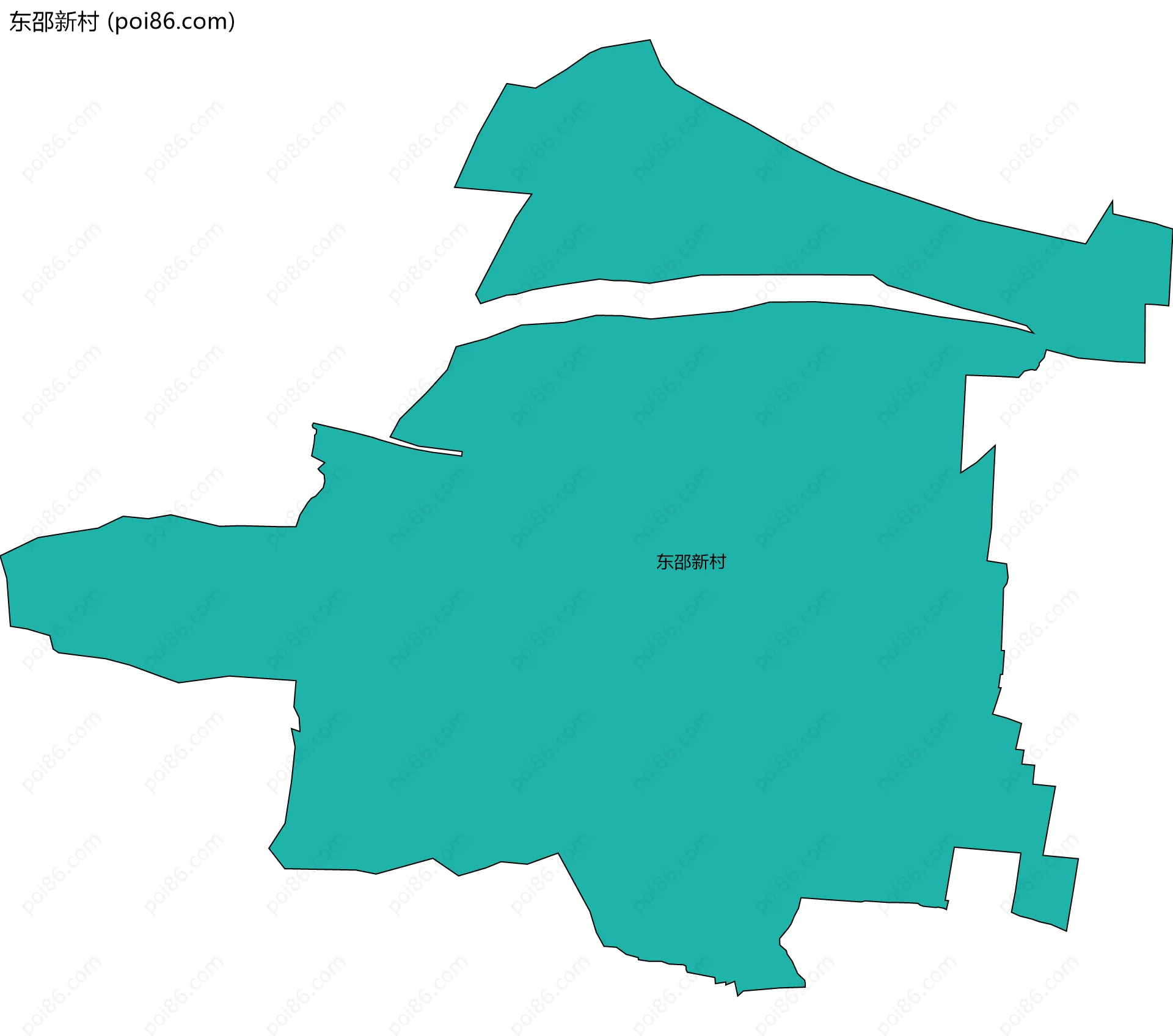 东邵新村边界地图
