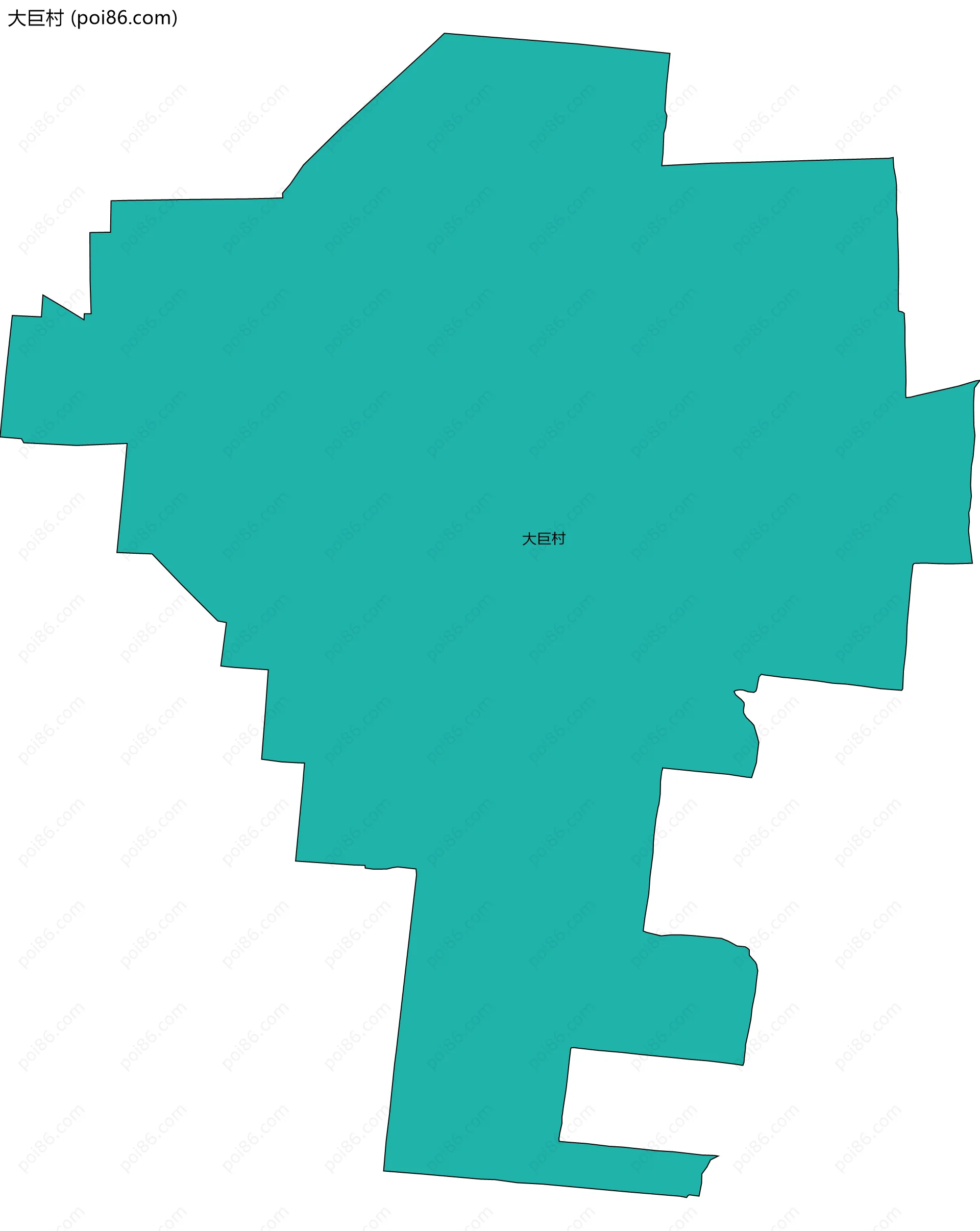 大巨村边界地图