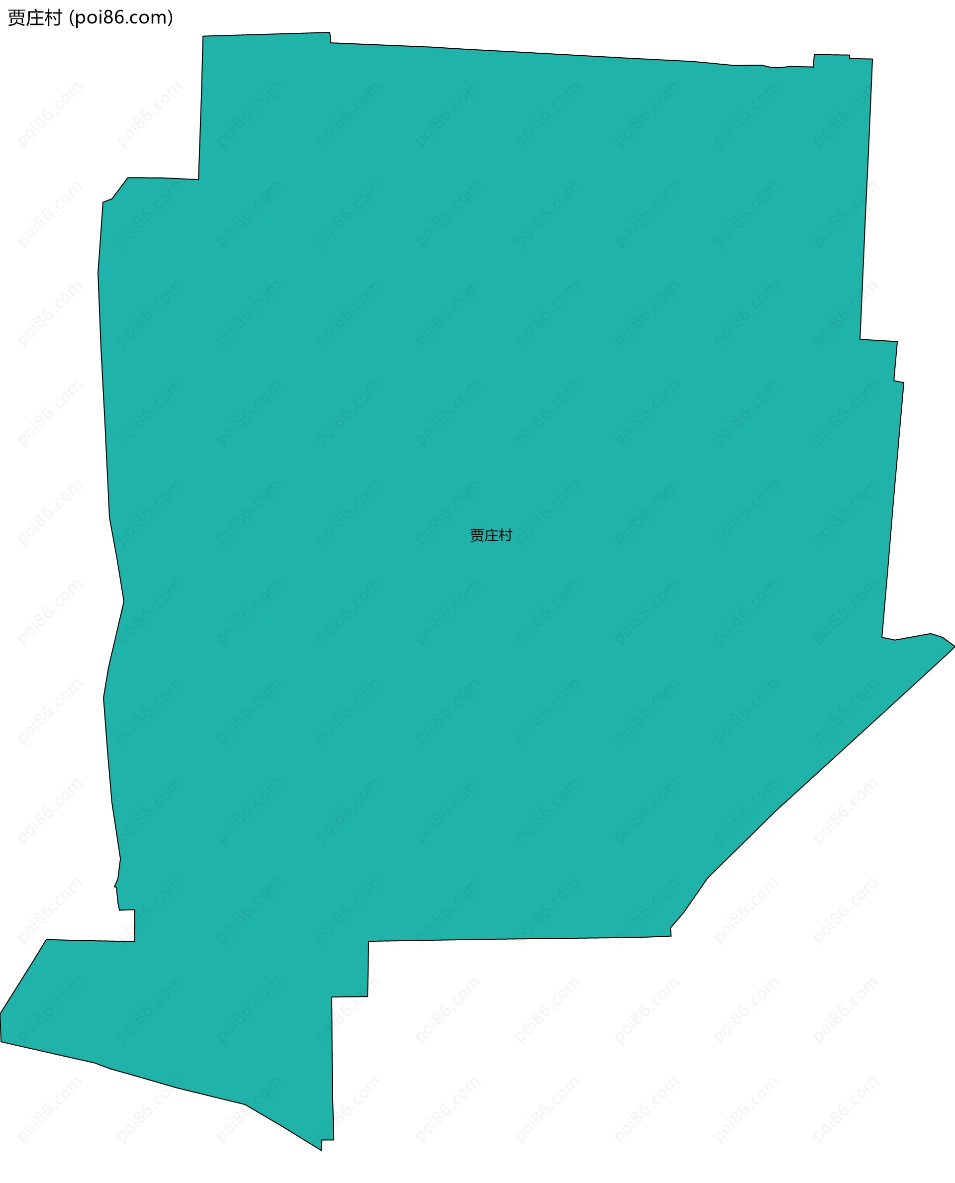 贾庄村边界地图