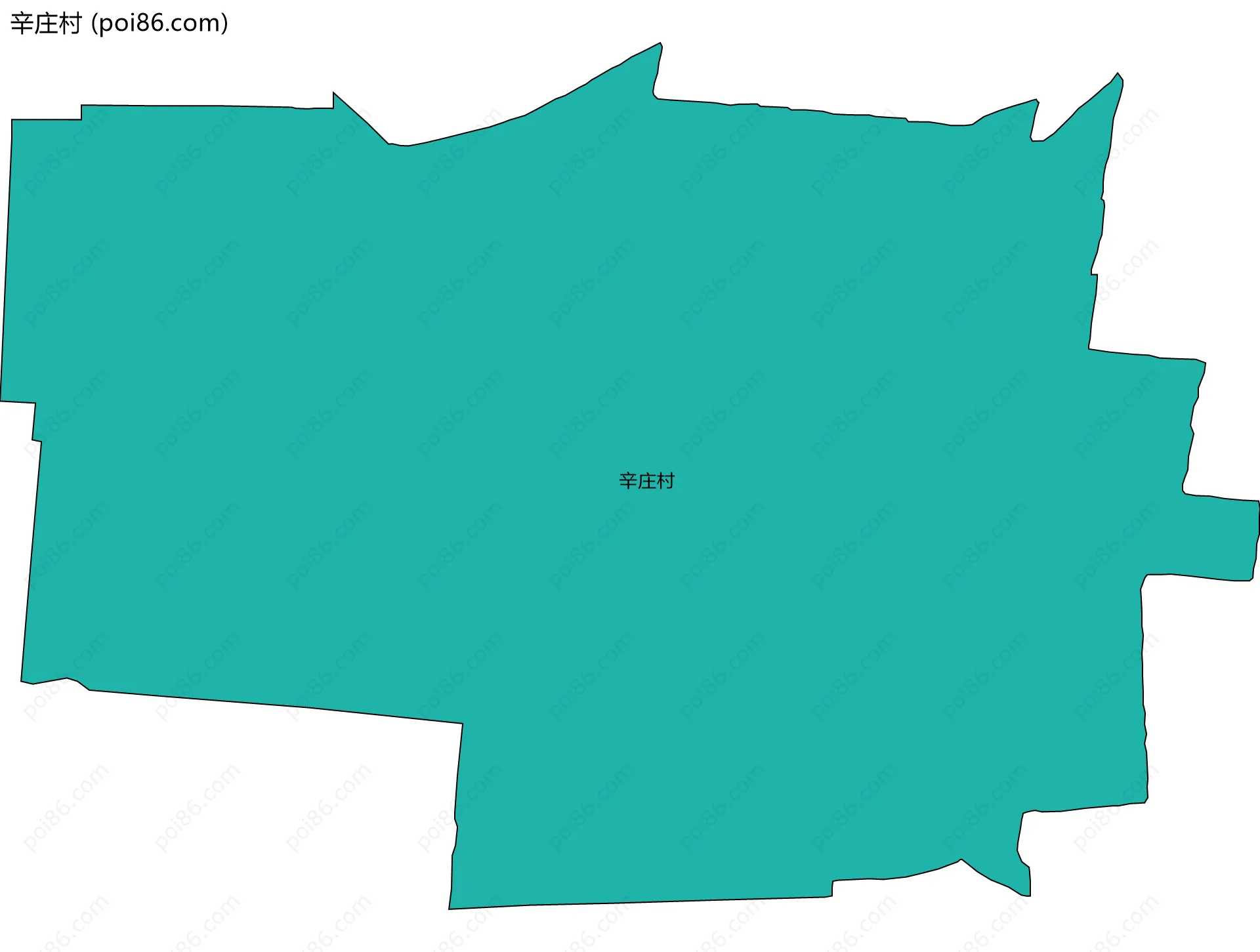 辛庄村边界地图