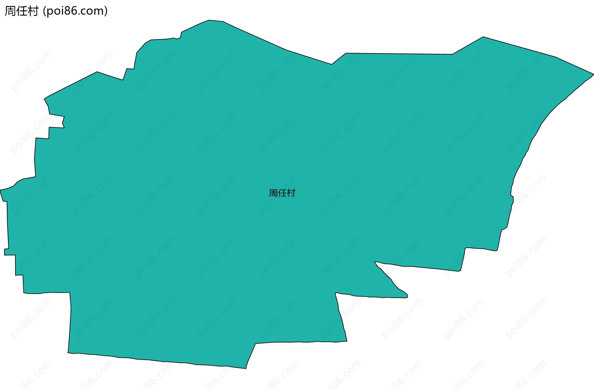 周任村边界地图