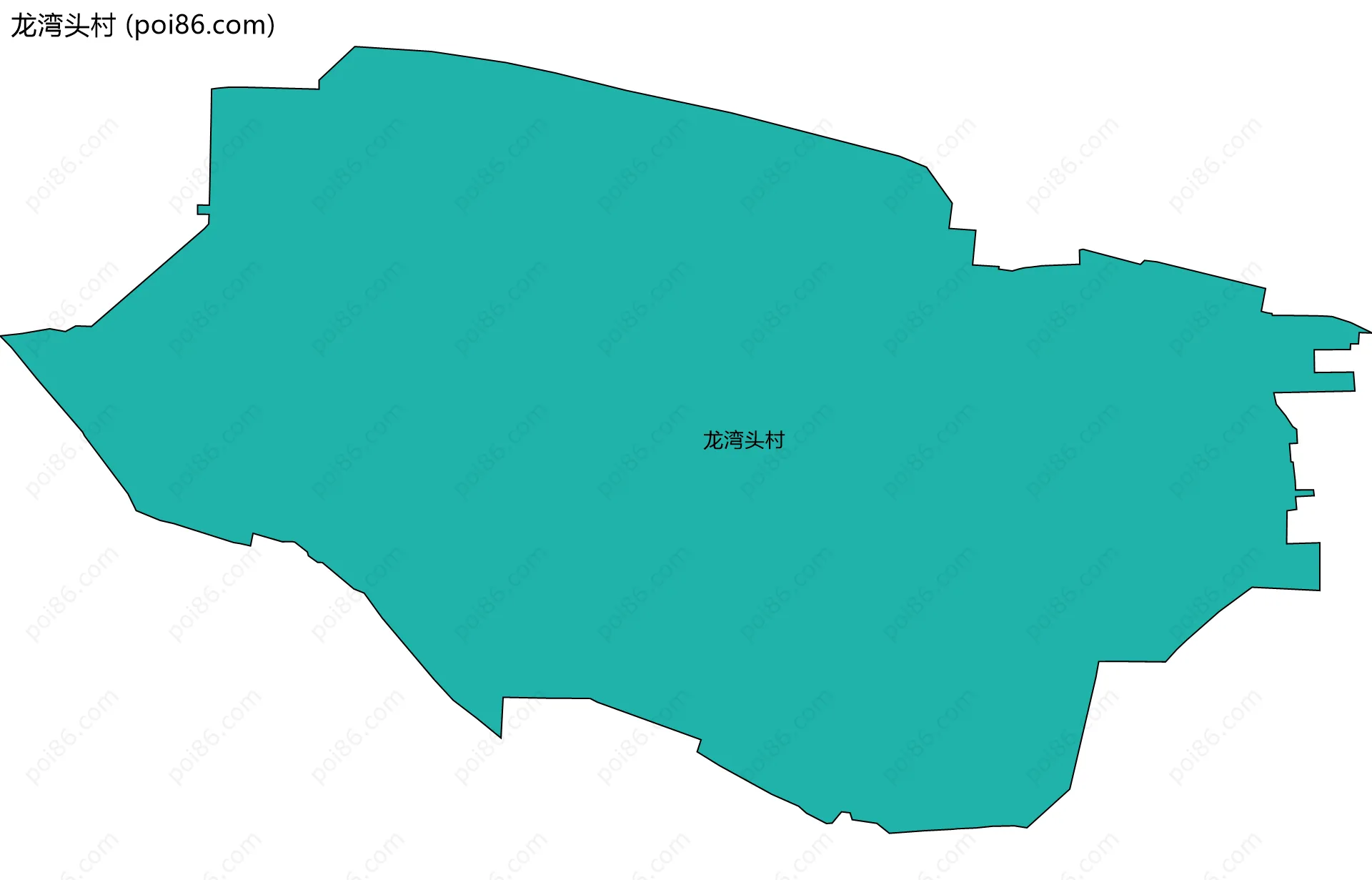 龙湾头村边界地图