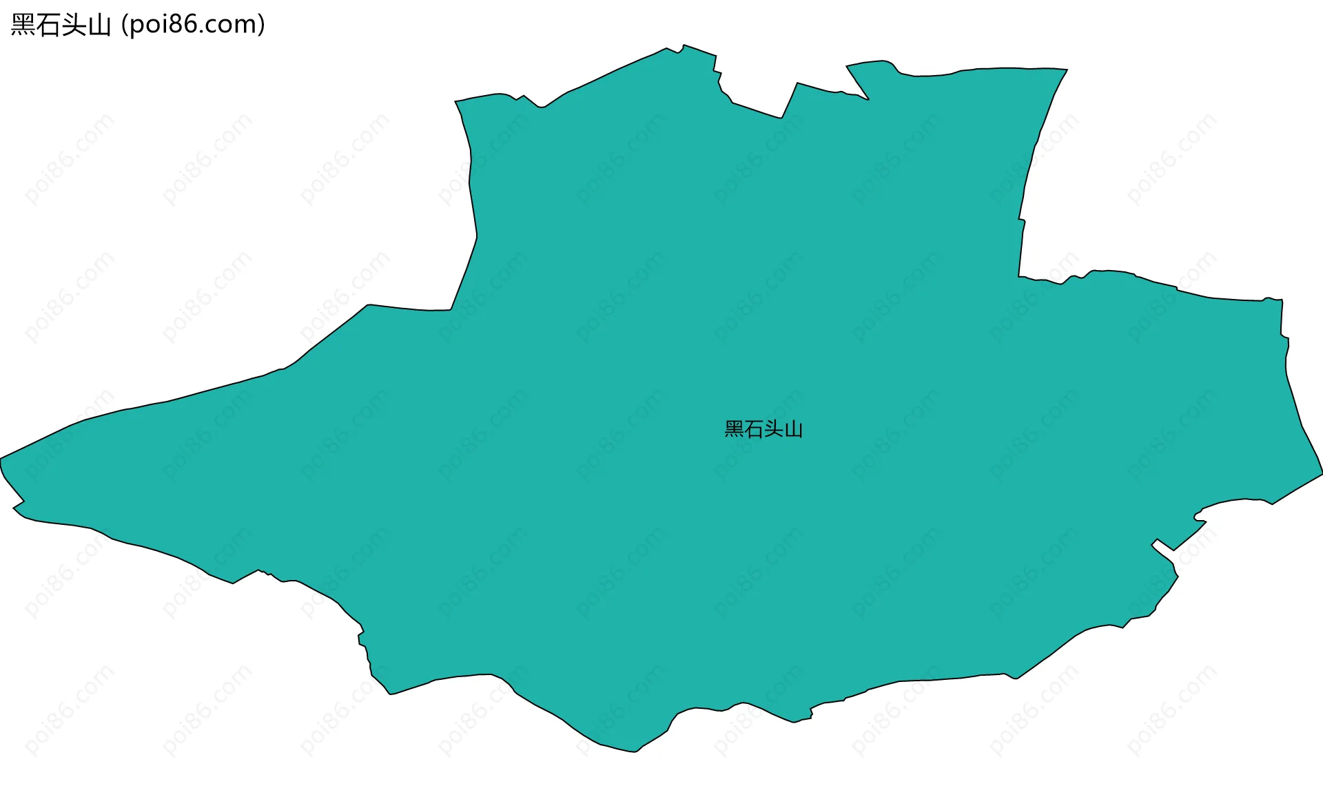 黑石头山边界地图