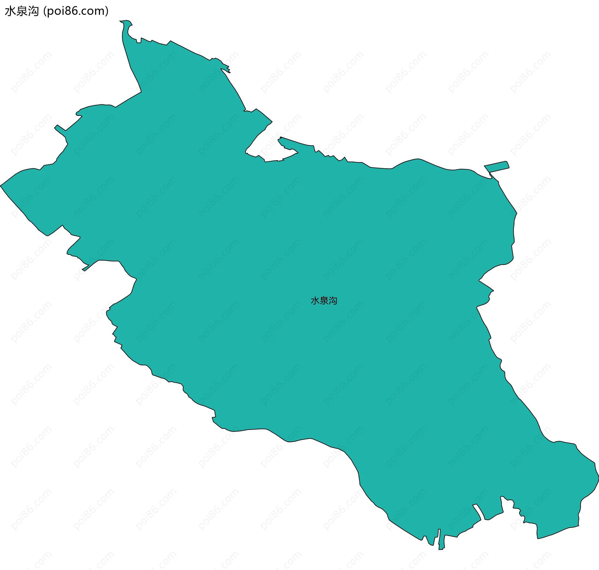 水泉沟边界地图