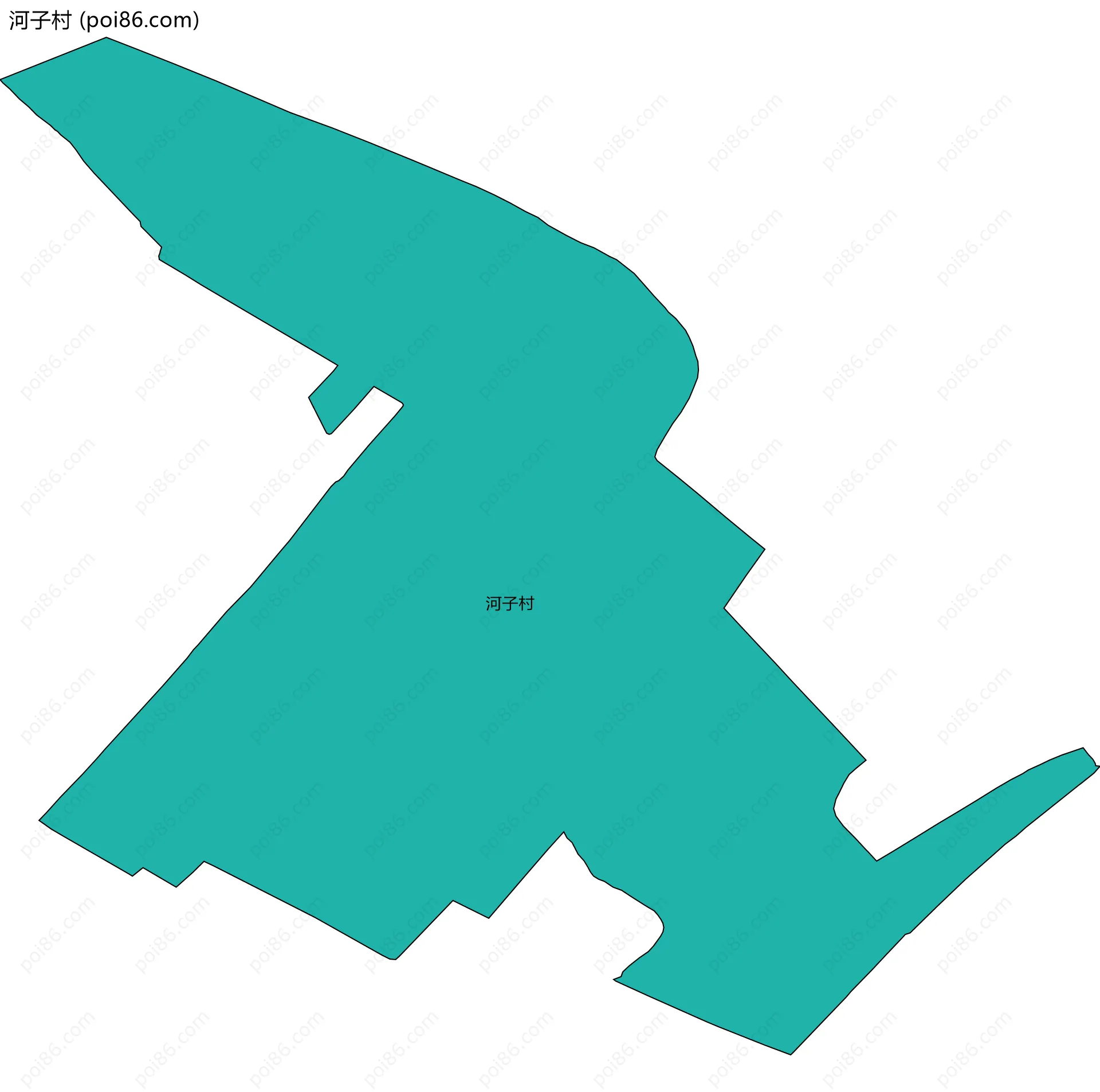 河子村边界地图