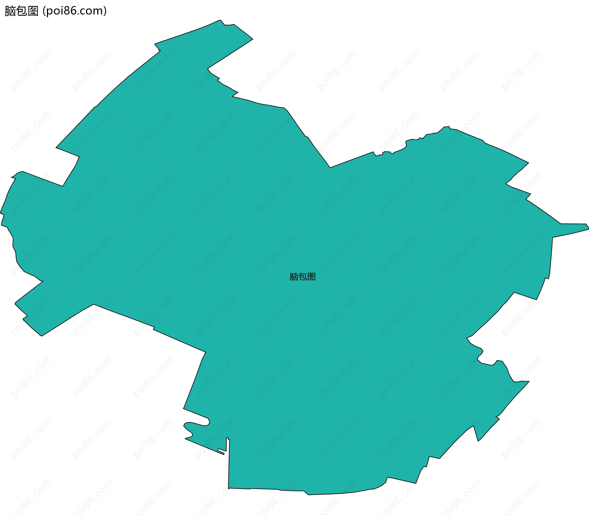 脑包图边界地图