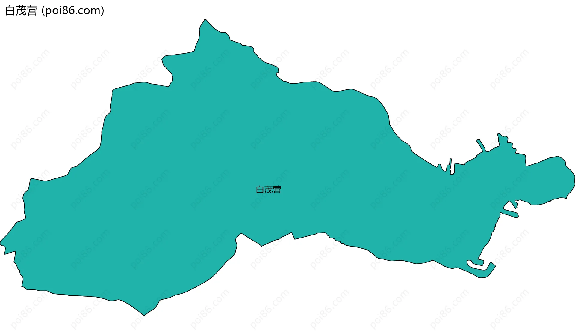 白茂营边界地图