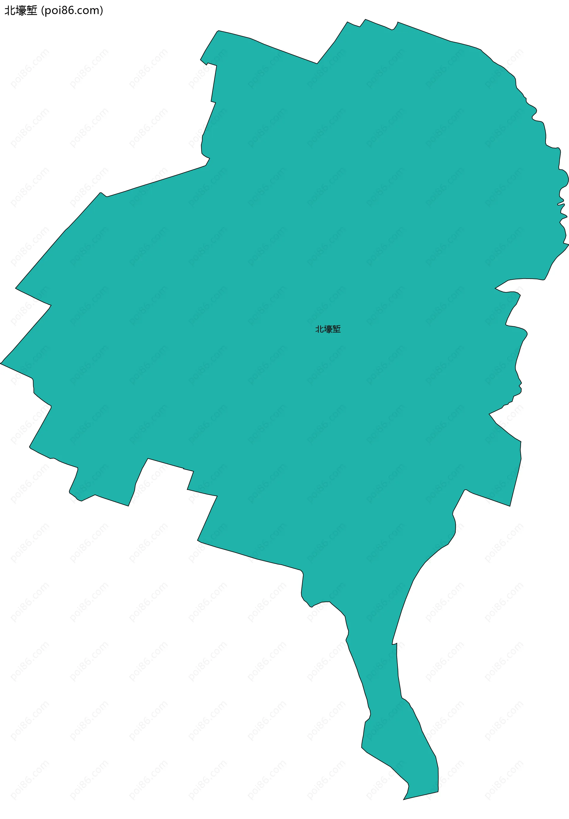 北壕堑边界地图