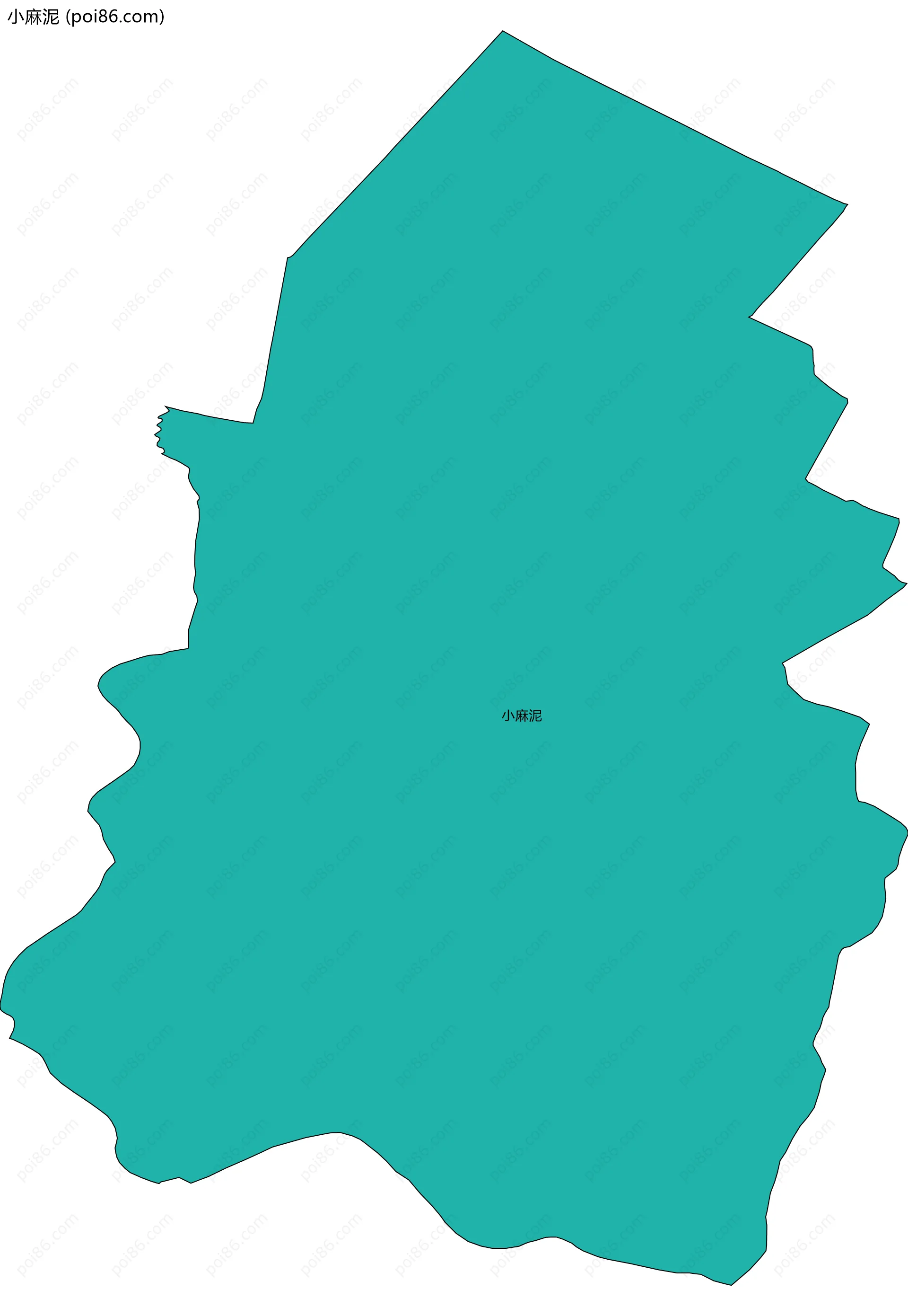 小麻泥边界地图