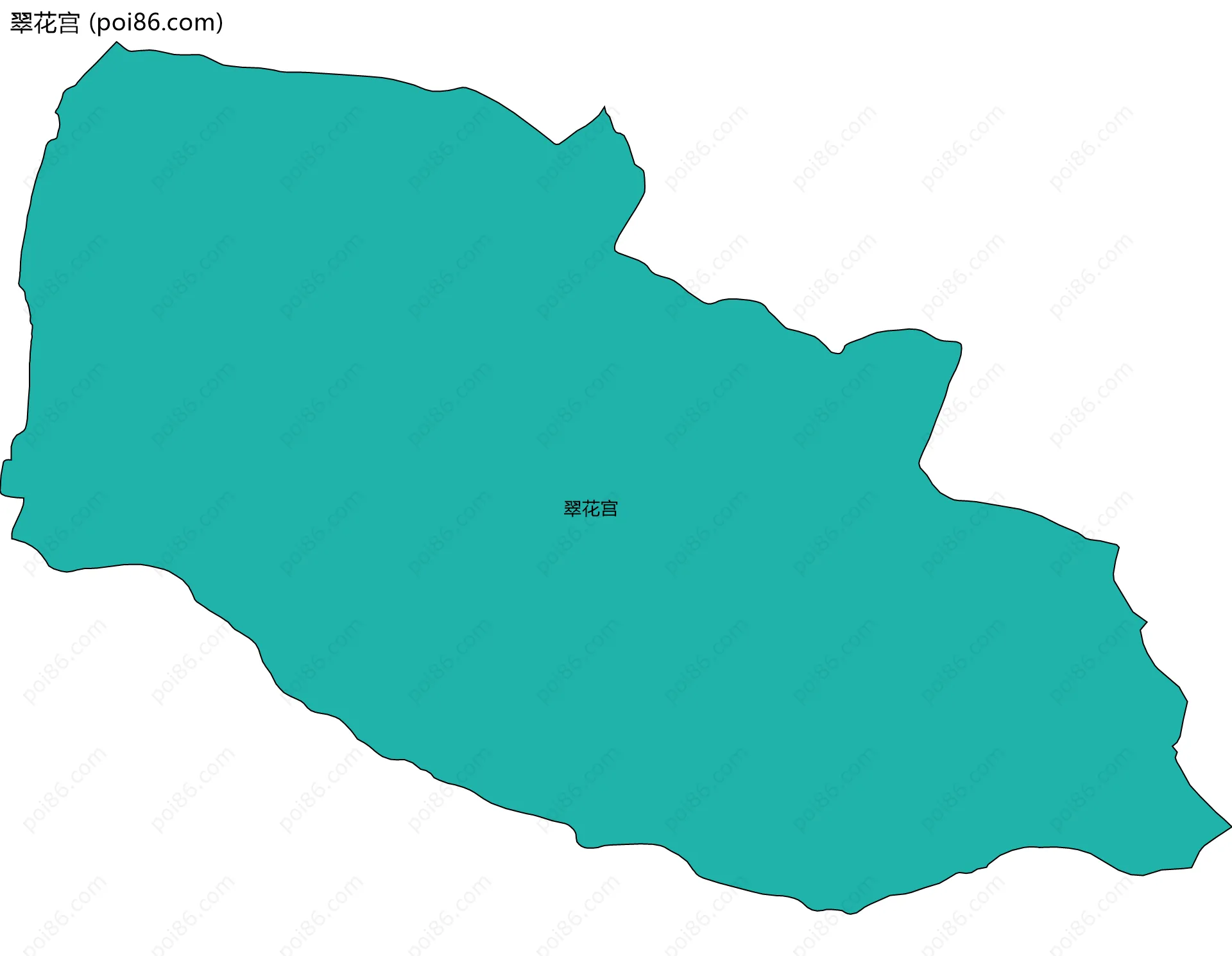 翠花宫边界地图