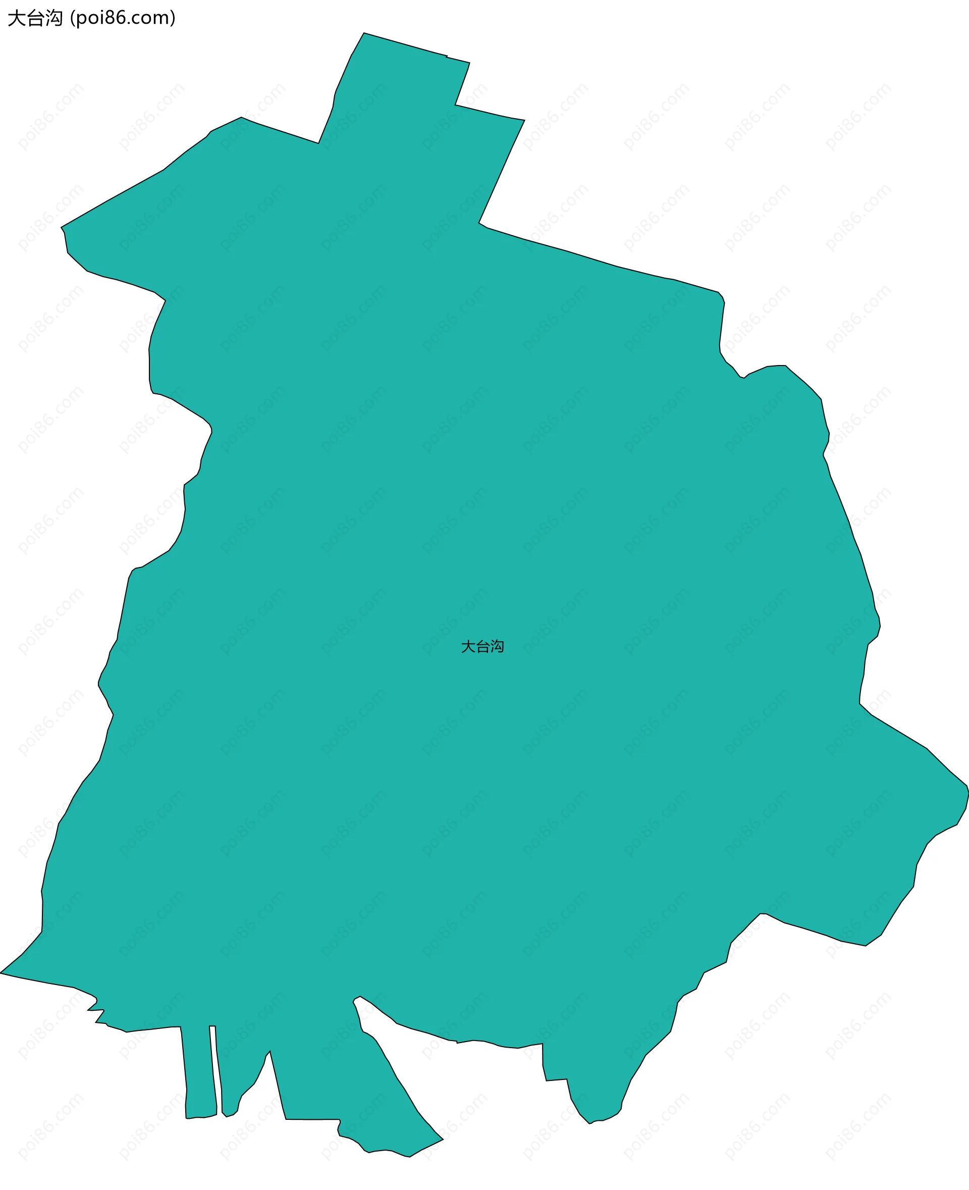 大台沟边界地图