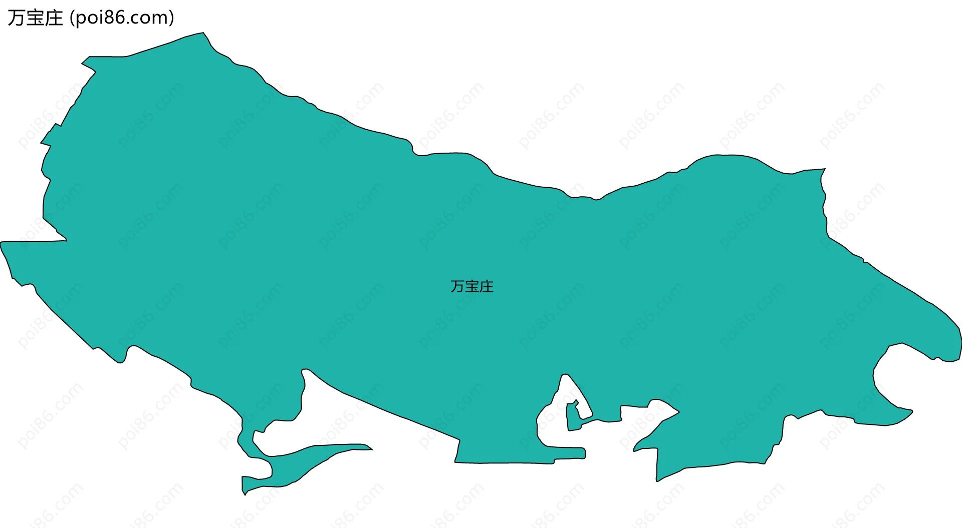 万宝庄边界地图