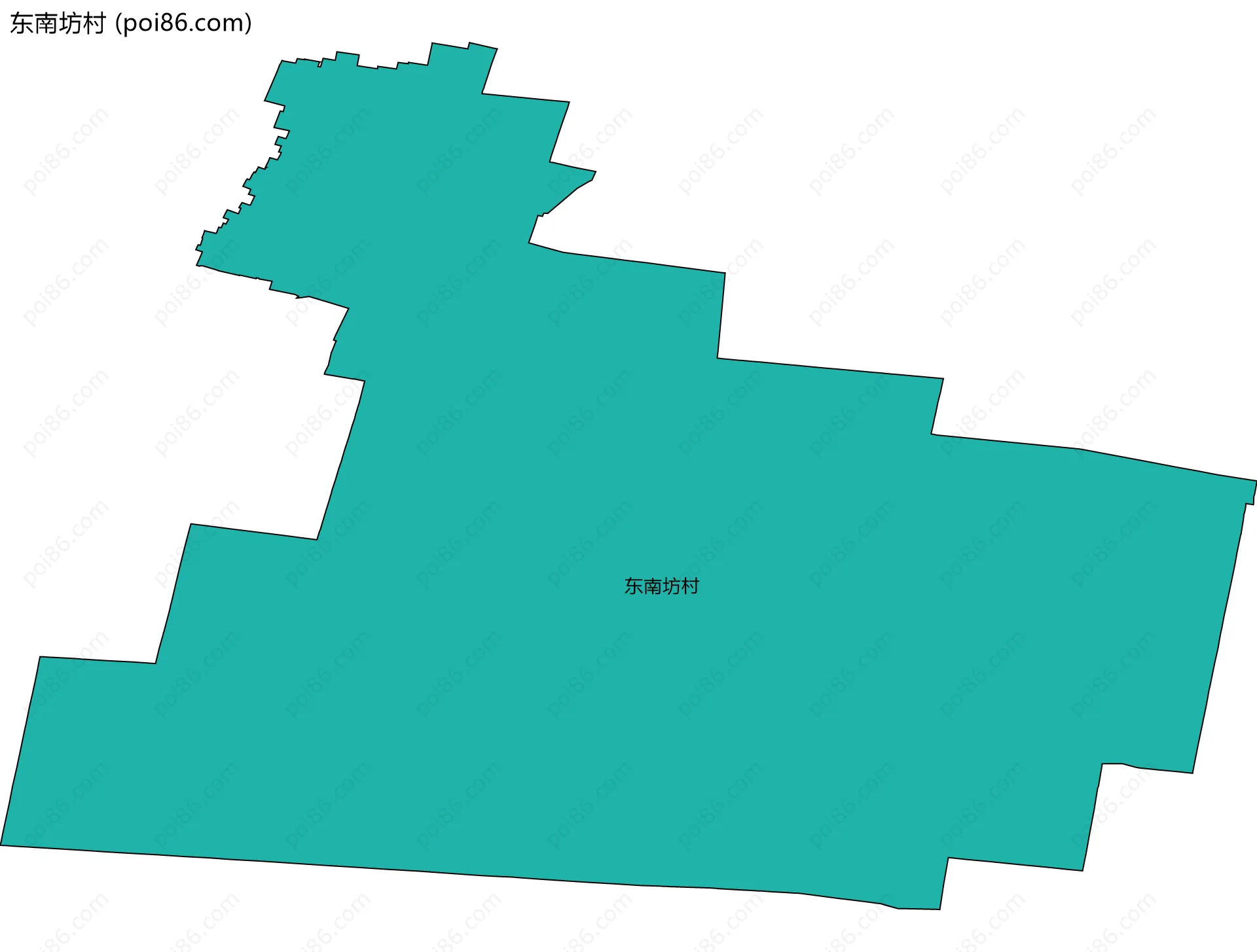 东南坊村边界地图