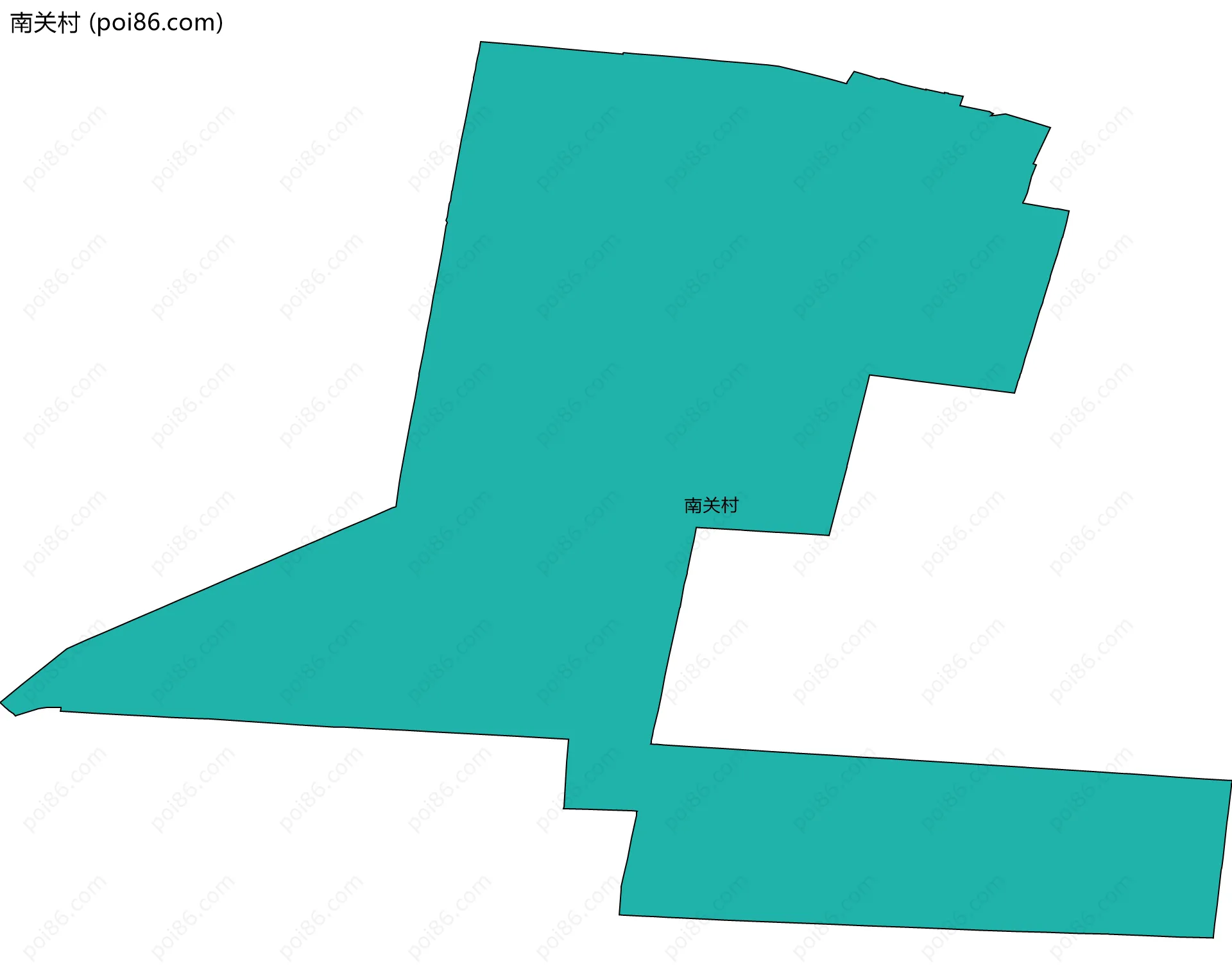 南关村边界地图