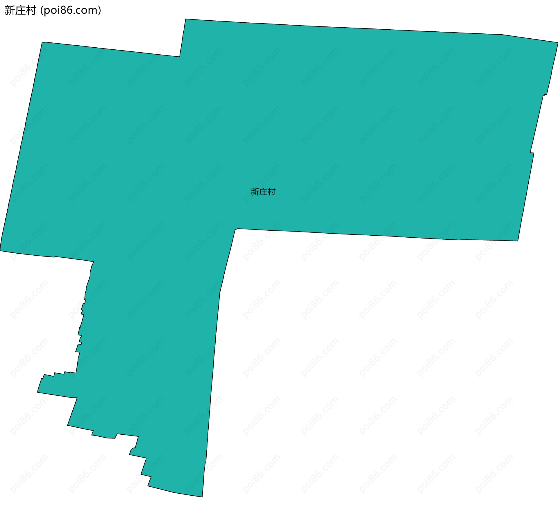 新庄村边界地图