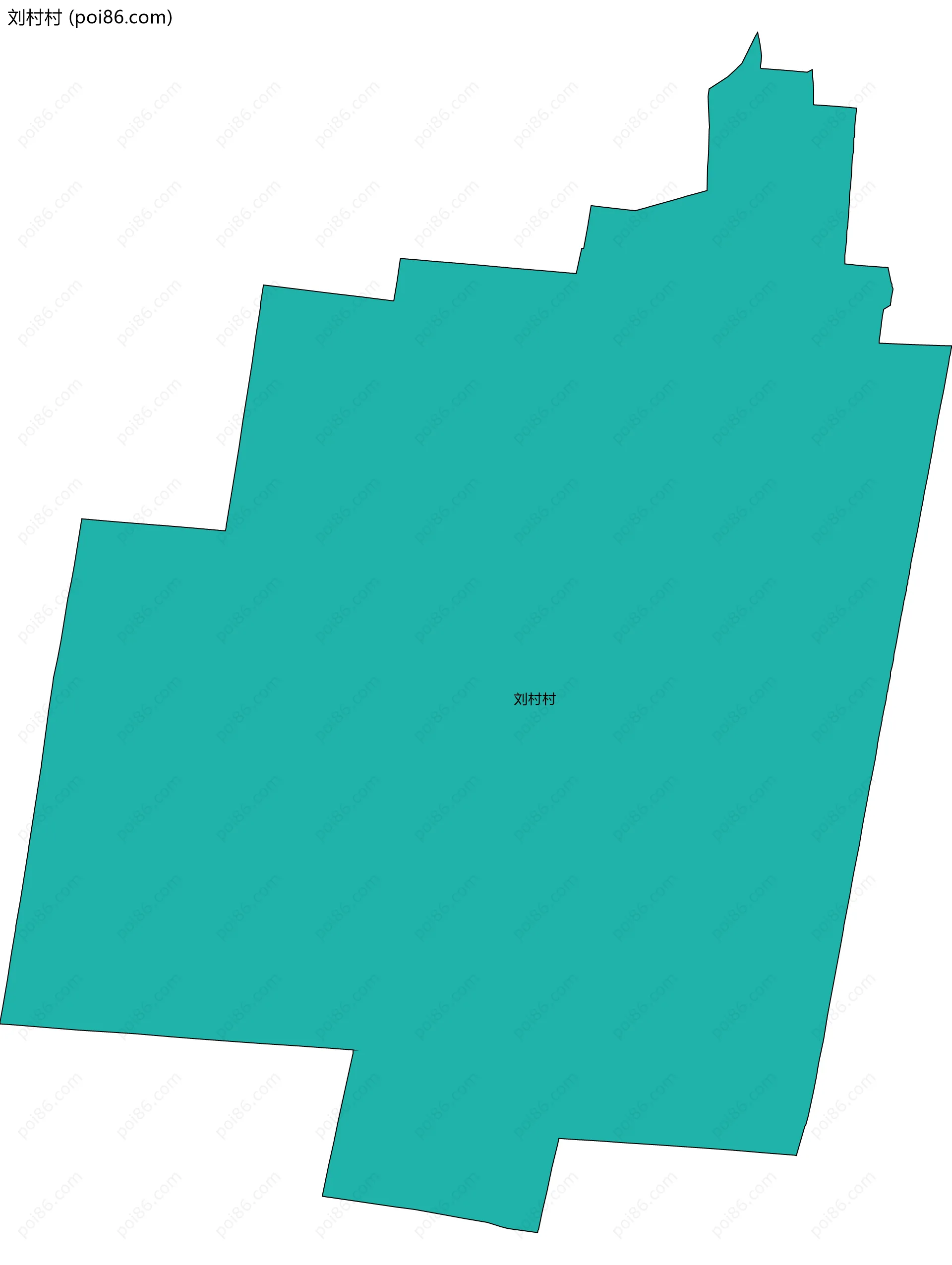 刘村村边界地图