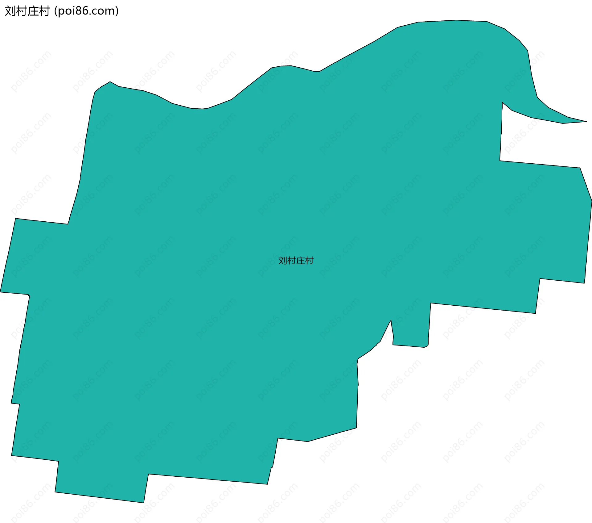 刘村庄村边界地图