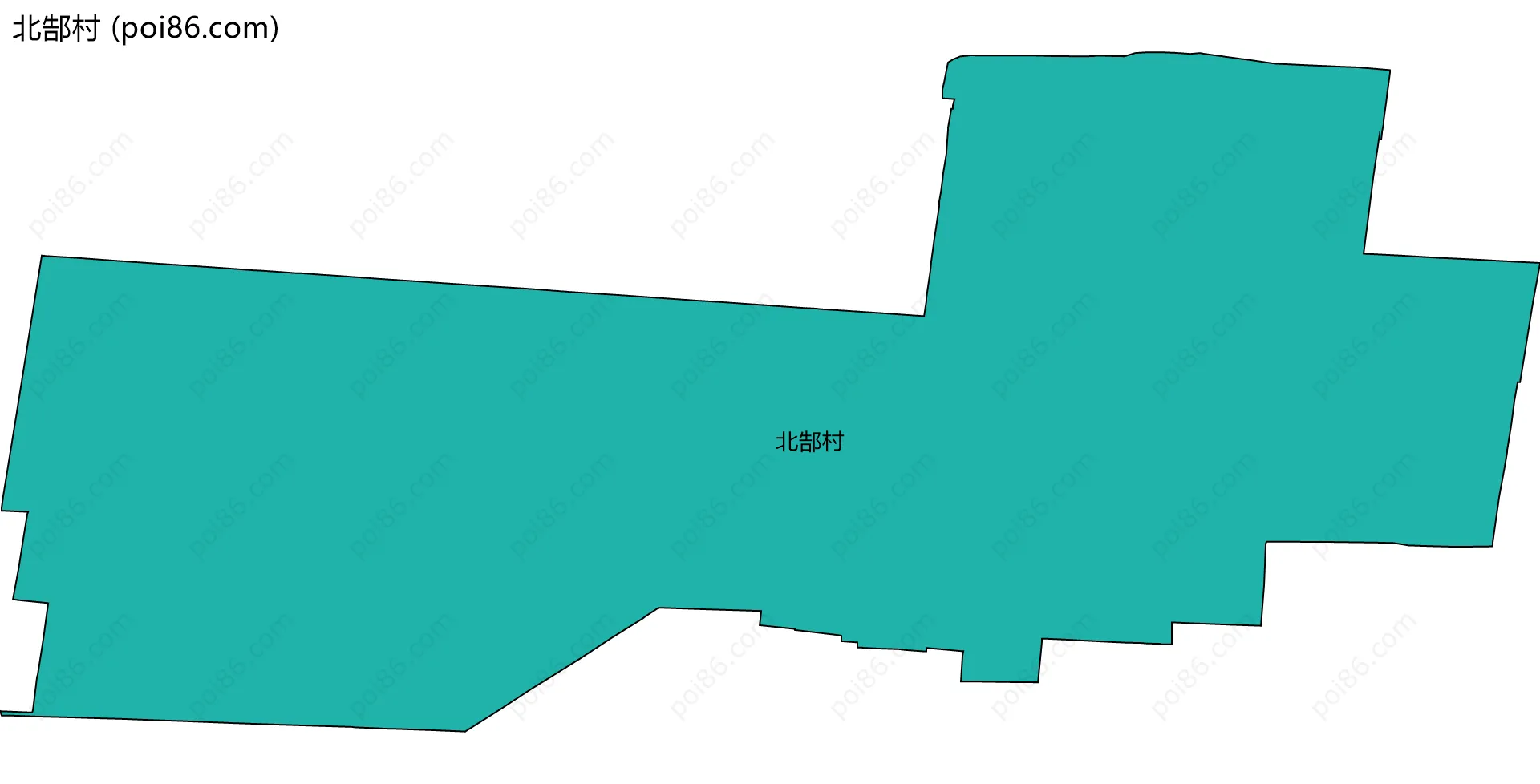 北郜村边界地图