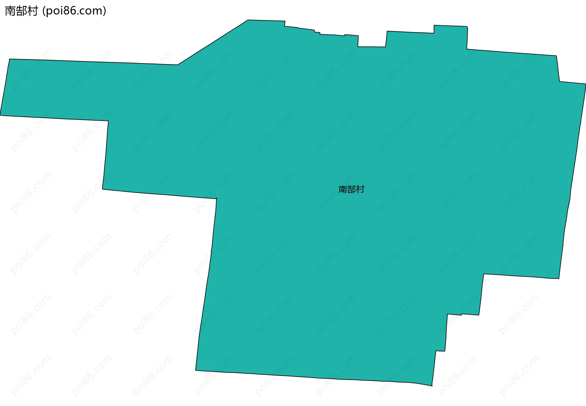 南郜村边界地图