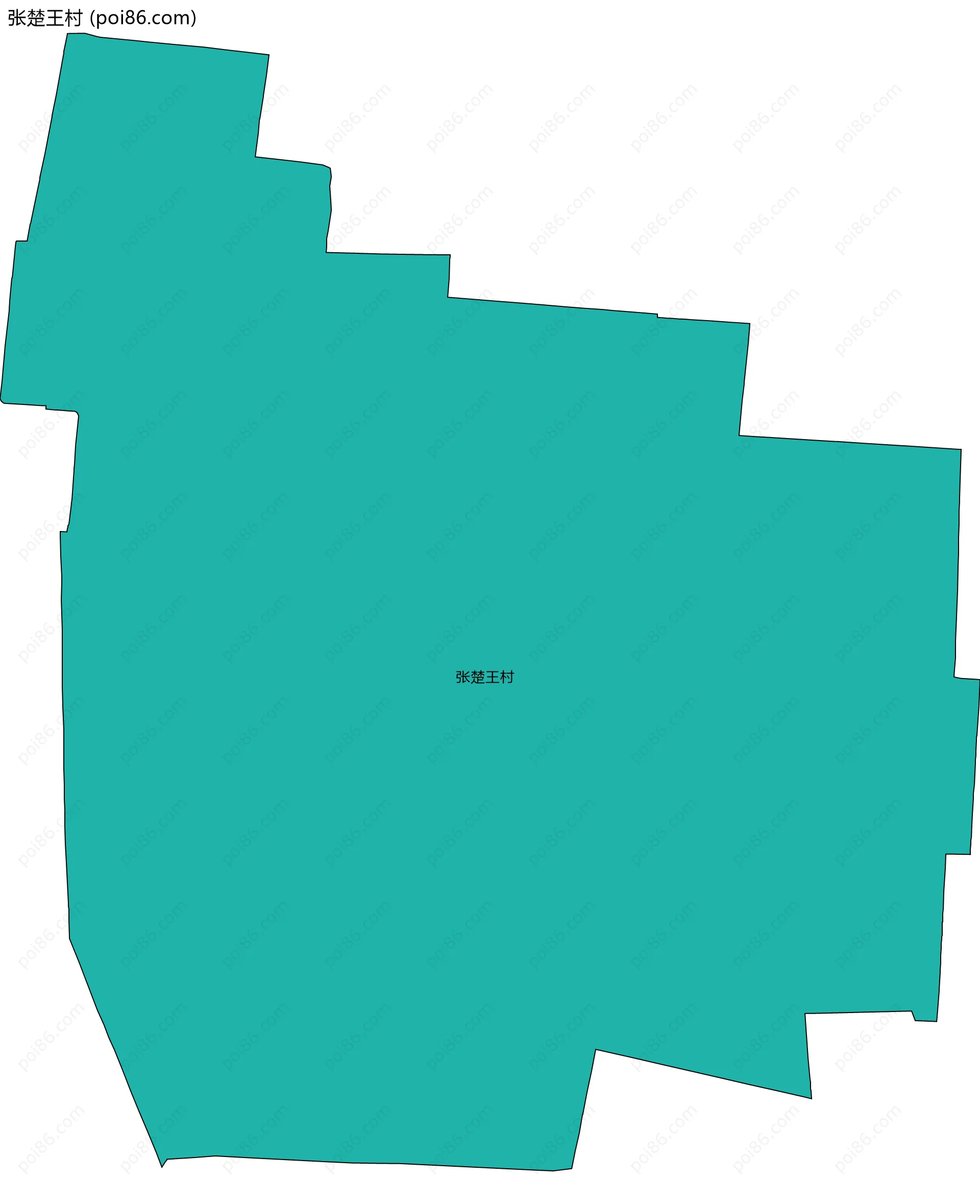 张楚王村边界地图