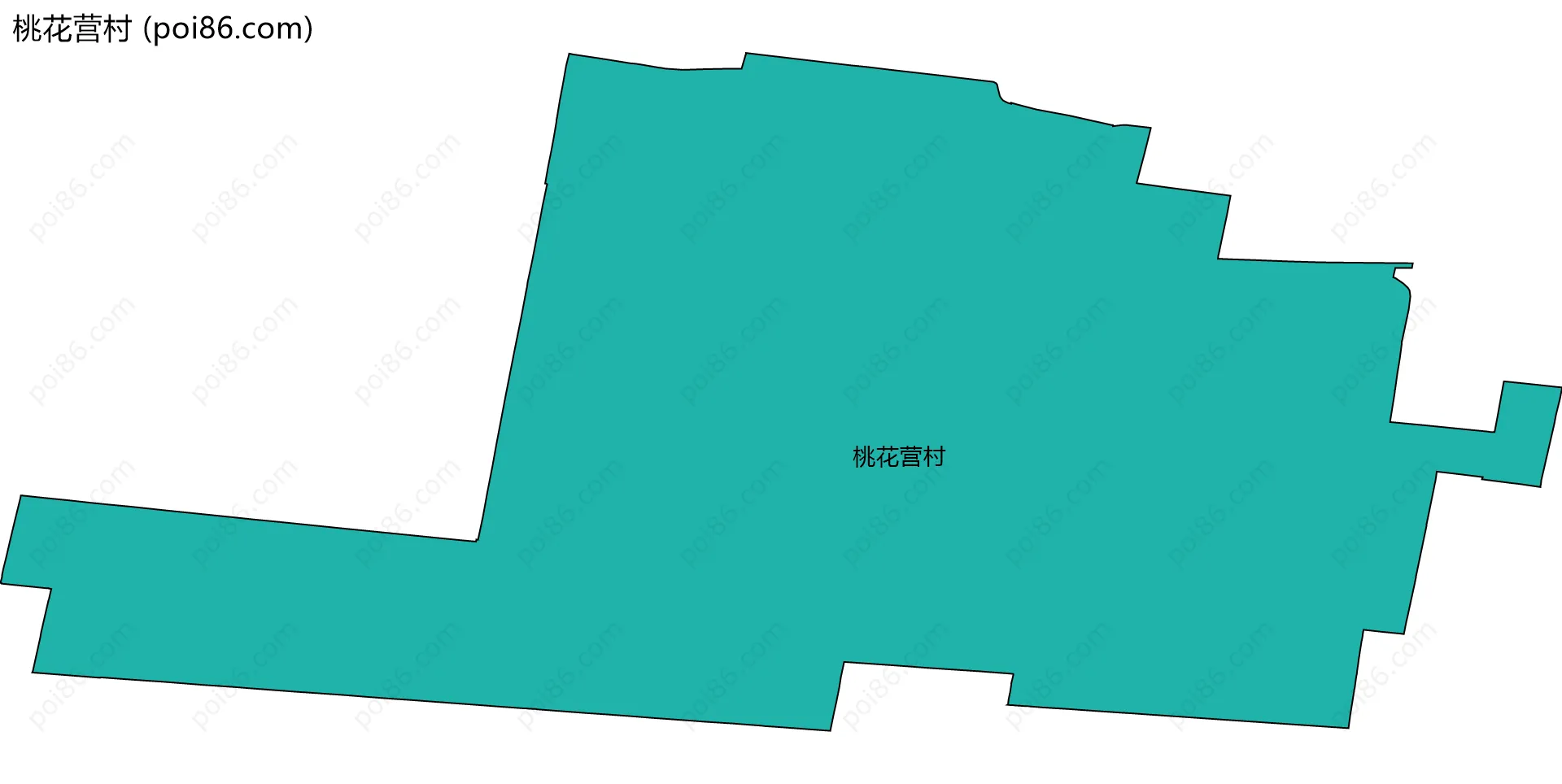 桃花营村边界地图