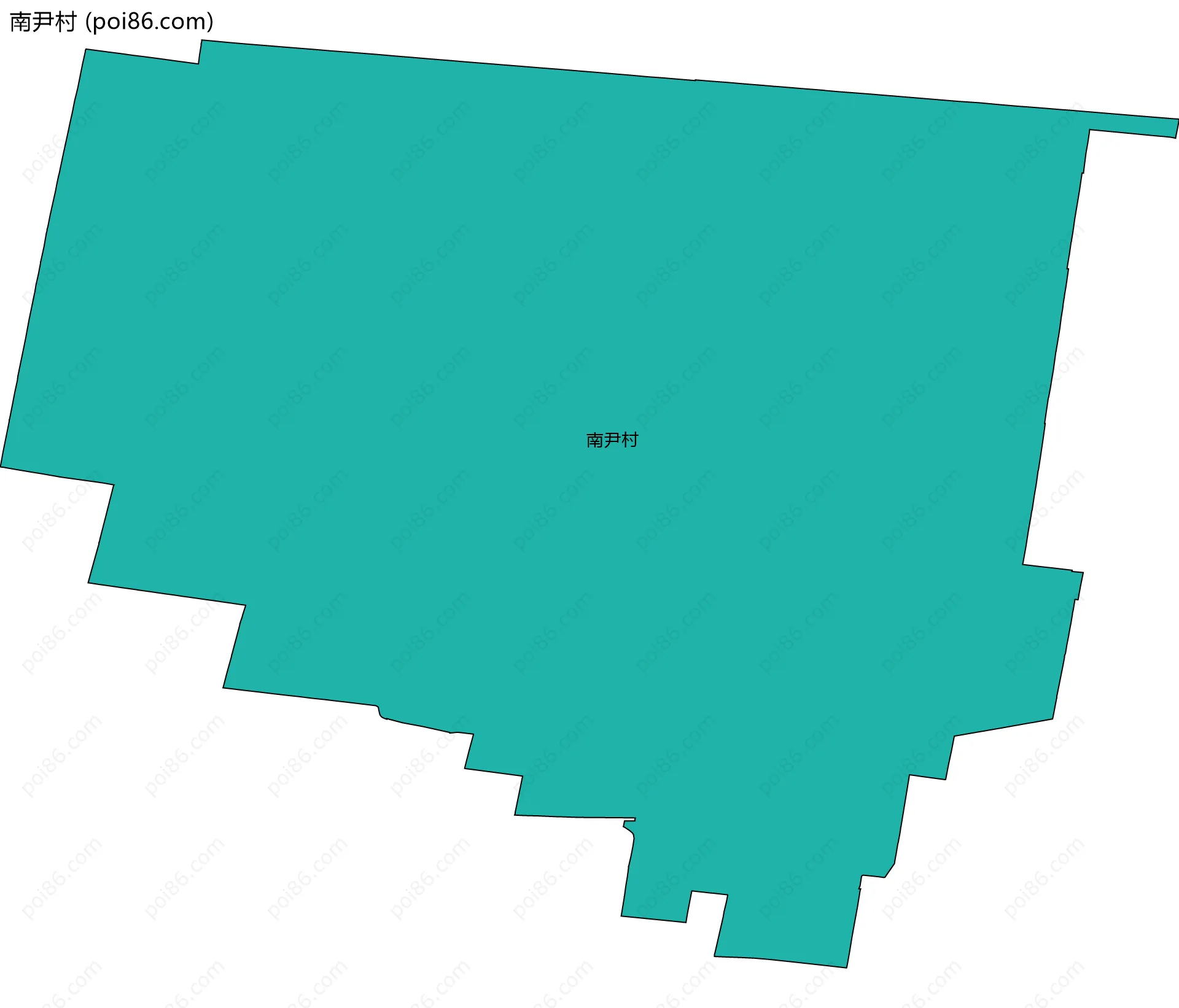 南尹村边界地图