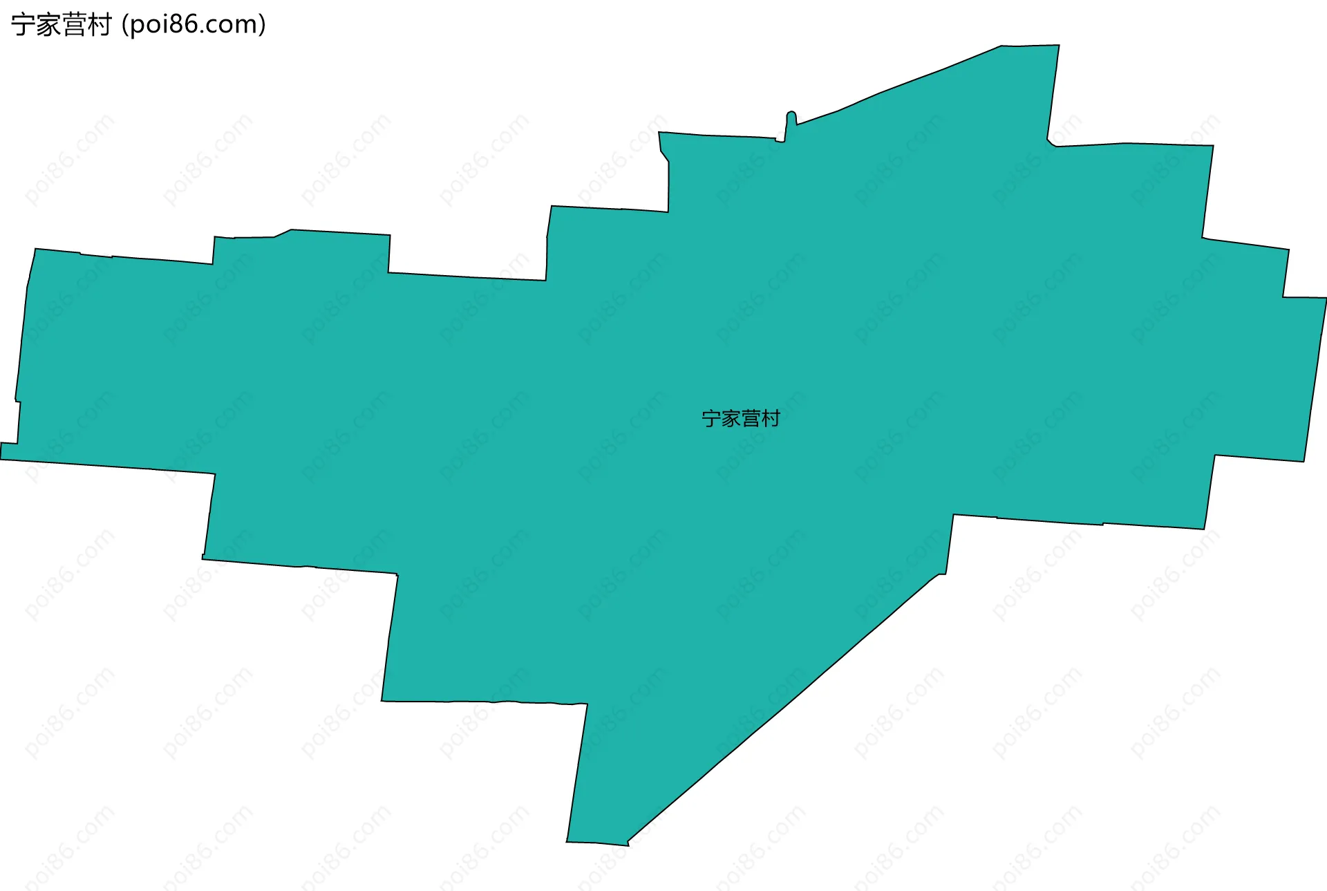 宁家营村边界地图