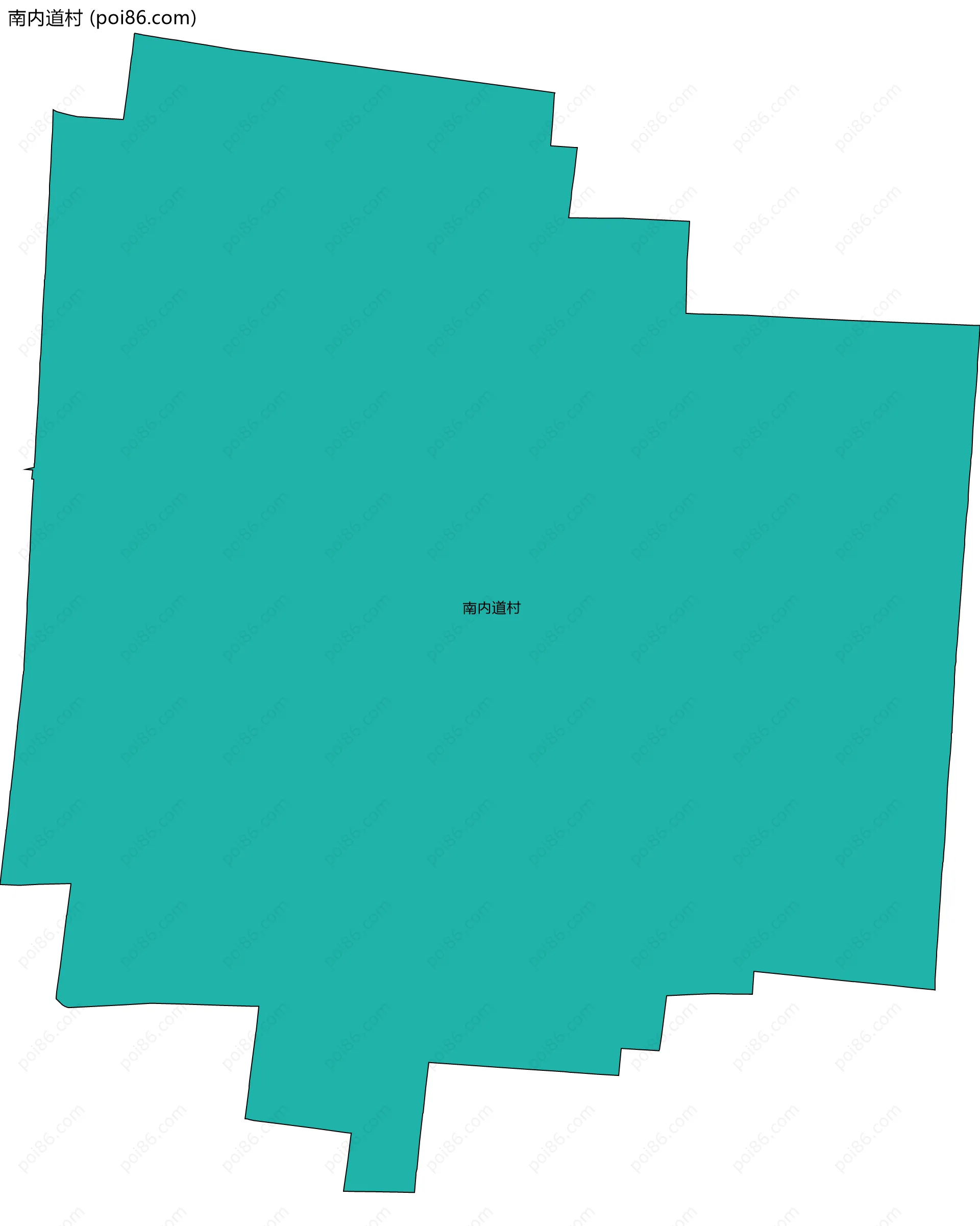 南内道村边界地图